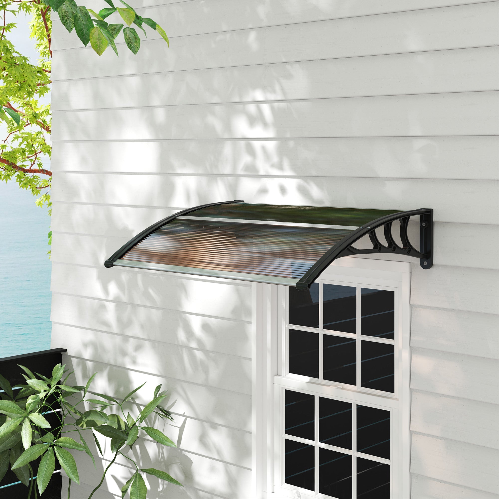 Logidon Luifel Bruin 75x100 Cm Polycarbonaat Weerbestendig