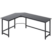 Logidon Vinsetto hoekbureau 168 x 120 cm in hoogte verstelbaar zwart