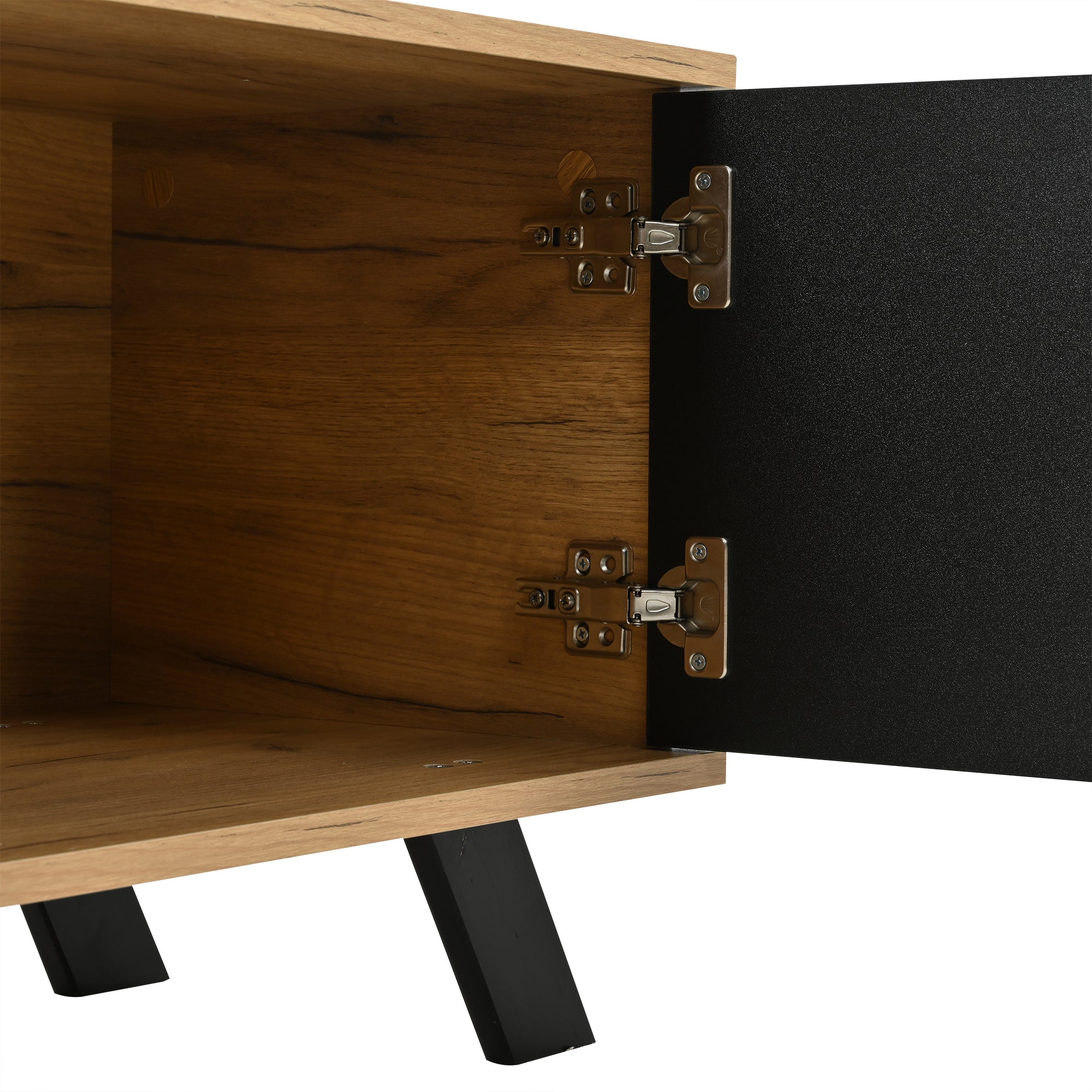 Logidon TV-meubel 150 x 38 x 44 cm natuurlijke houtlook 2 lades