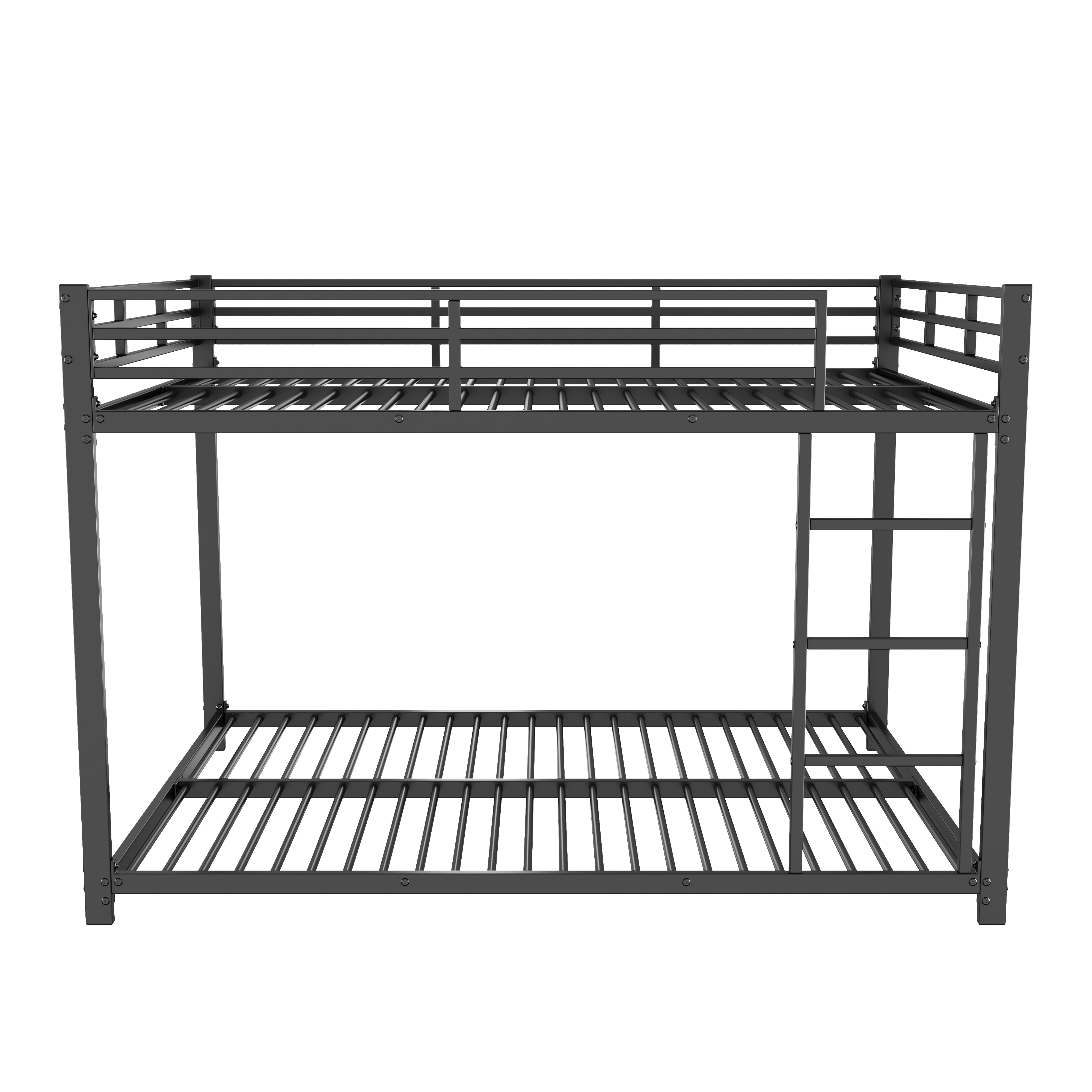 Logidon stapelbed metaal zwart 140x200 klassieke vorm