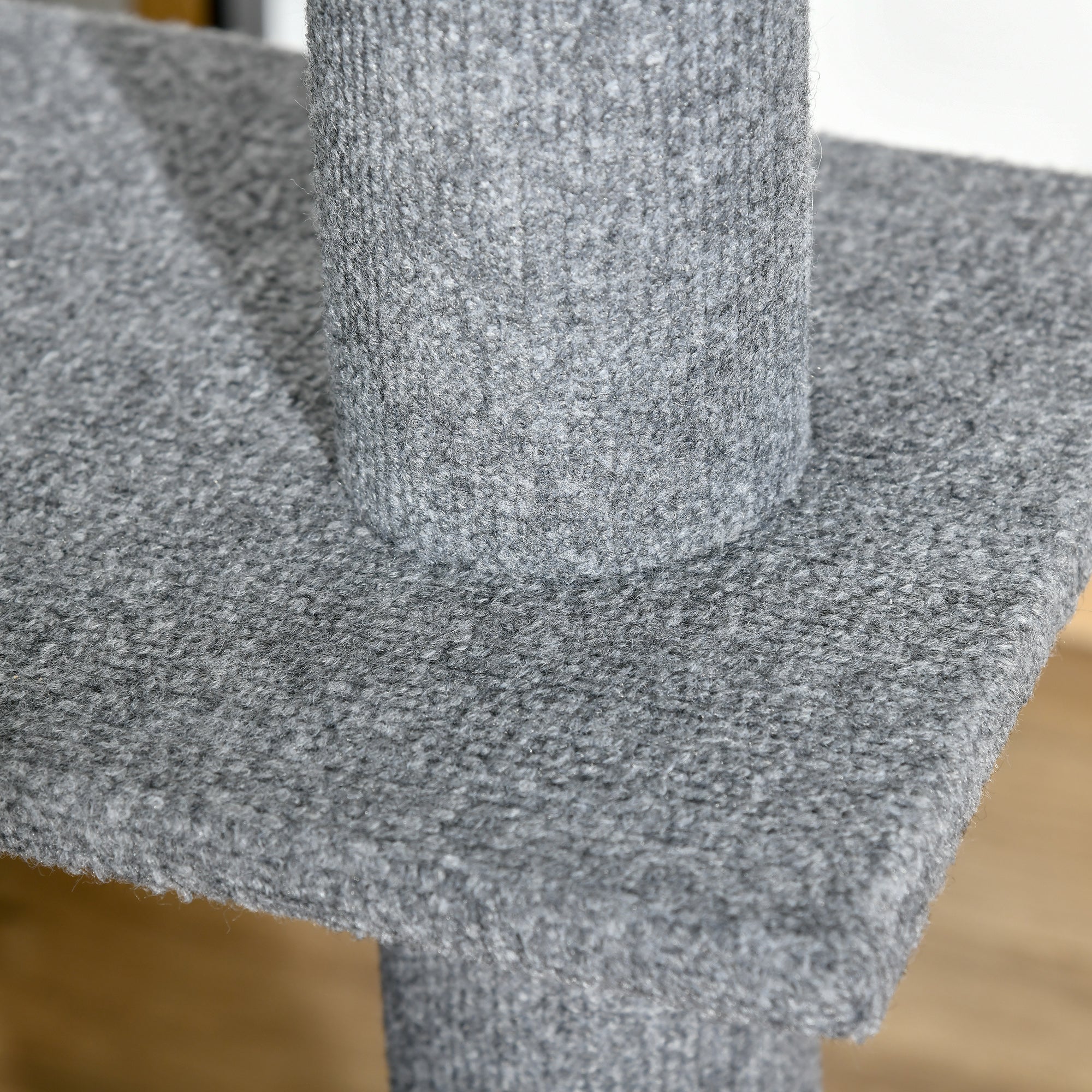 Logidon in hoogte verstelbare krabpaal grijs plafond hoog 228-260 cm