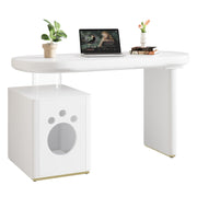 Logidon Bureau met Dierenbed Wit 117x50x76 cm