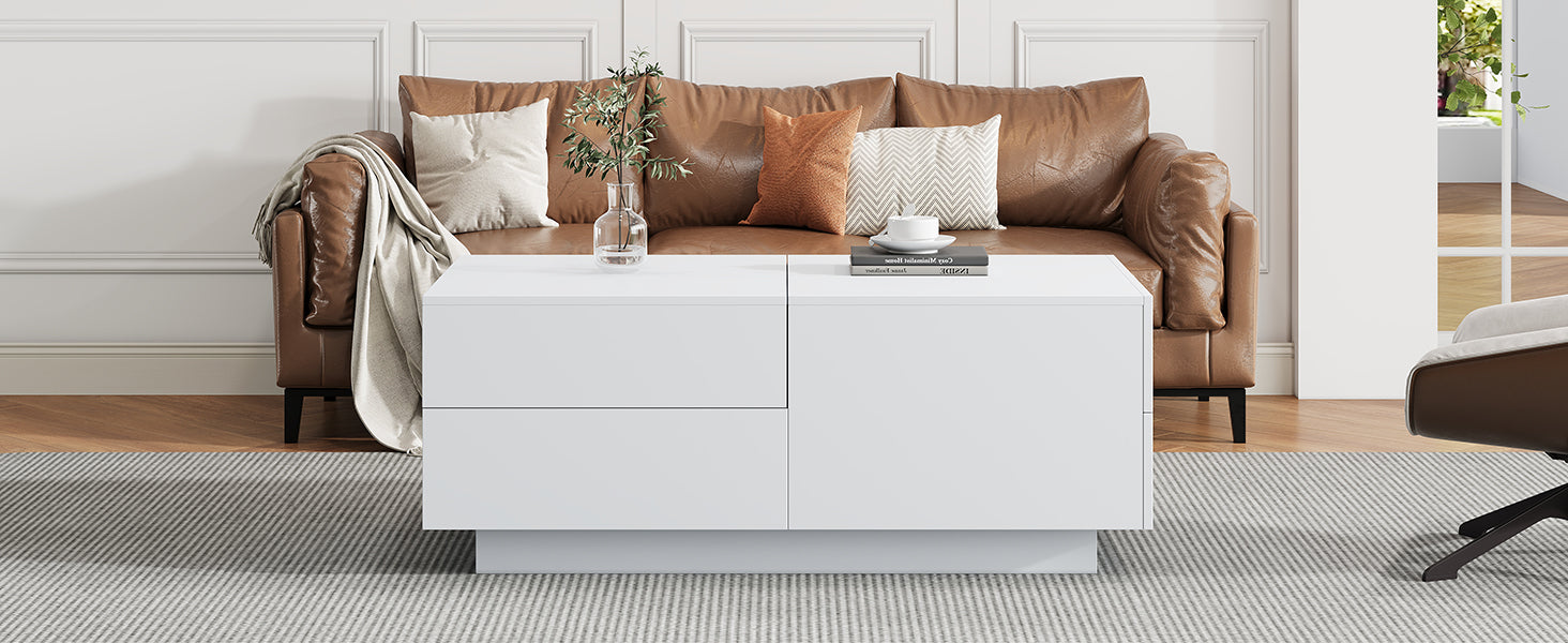 Logidon moderne salontafel met schuiflades 90x55x45