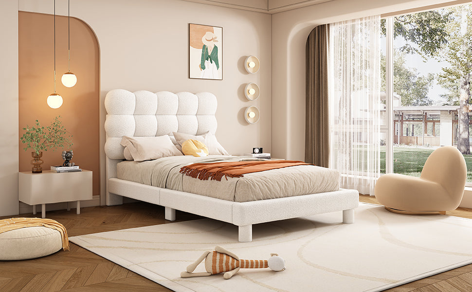 Logidon plat bed 90x200 cm wit drievoudig verstelbaar hoofdbord