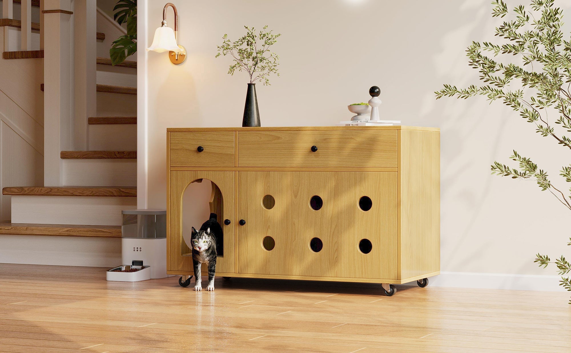 Logidon kattenbakkast 100 x 45 x 66 cm zandafvoerplaat