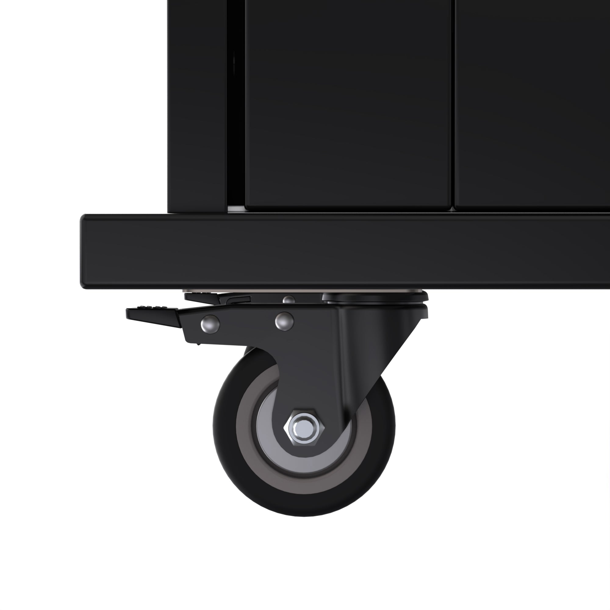 Logidon Sideboard Dining Room Trolley 112x70x94 cm Black Folding Plate