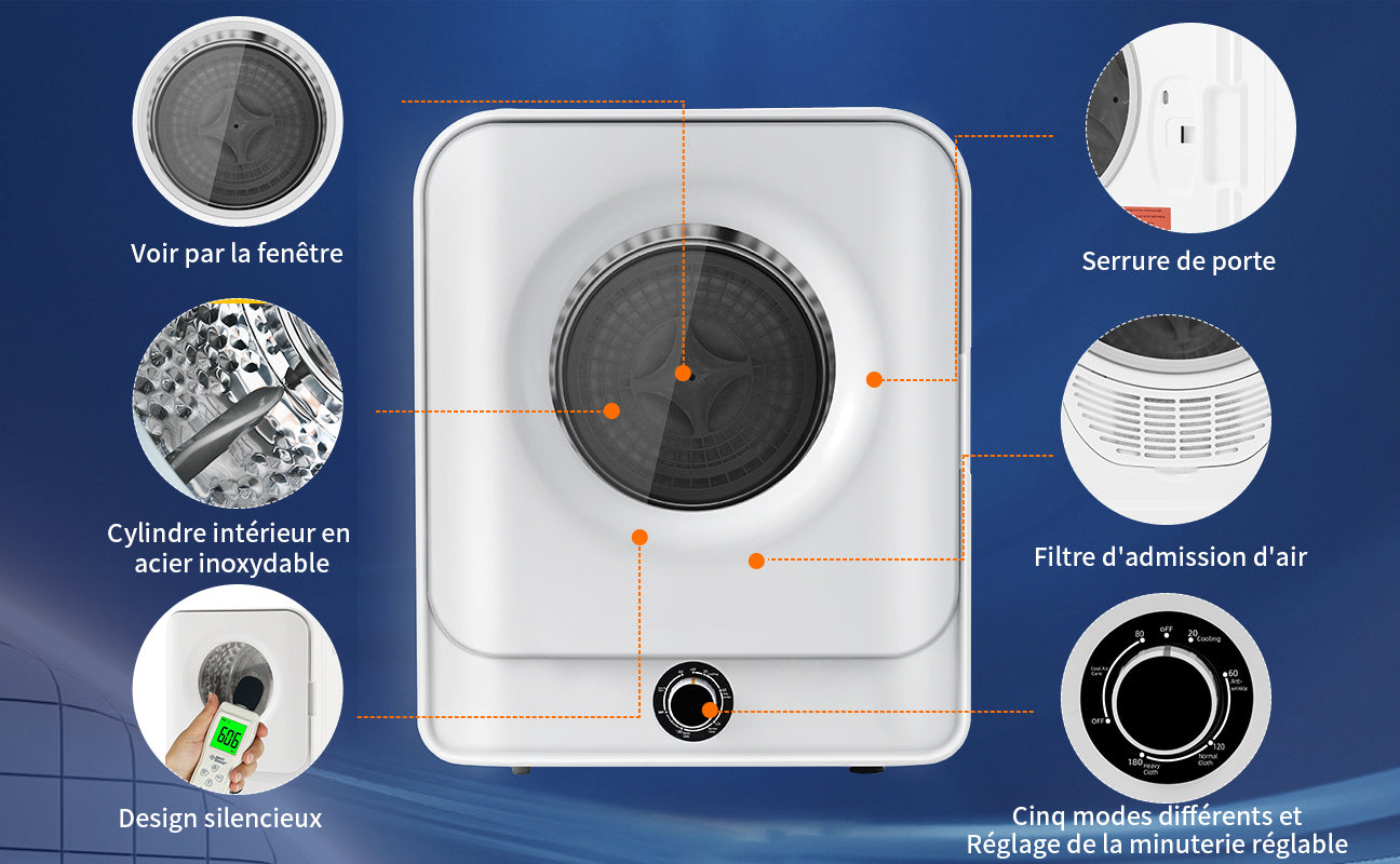Logidon afzuigkap wandmontage 3kg 5 programma's 830W wit