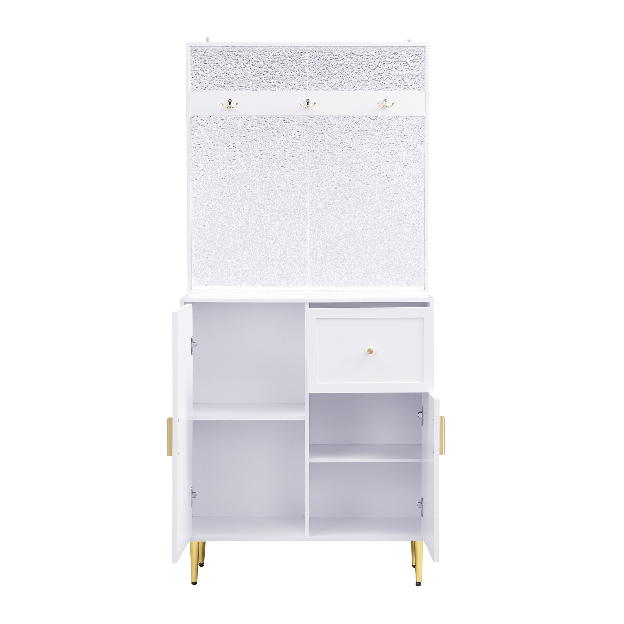 Logidon Kledingkastset Compact Wit MDF 80 x 175,5 x 35 cm
