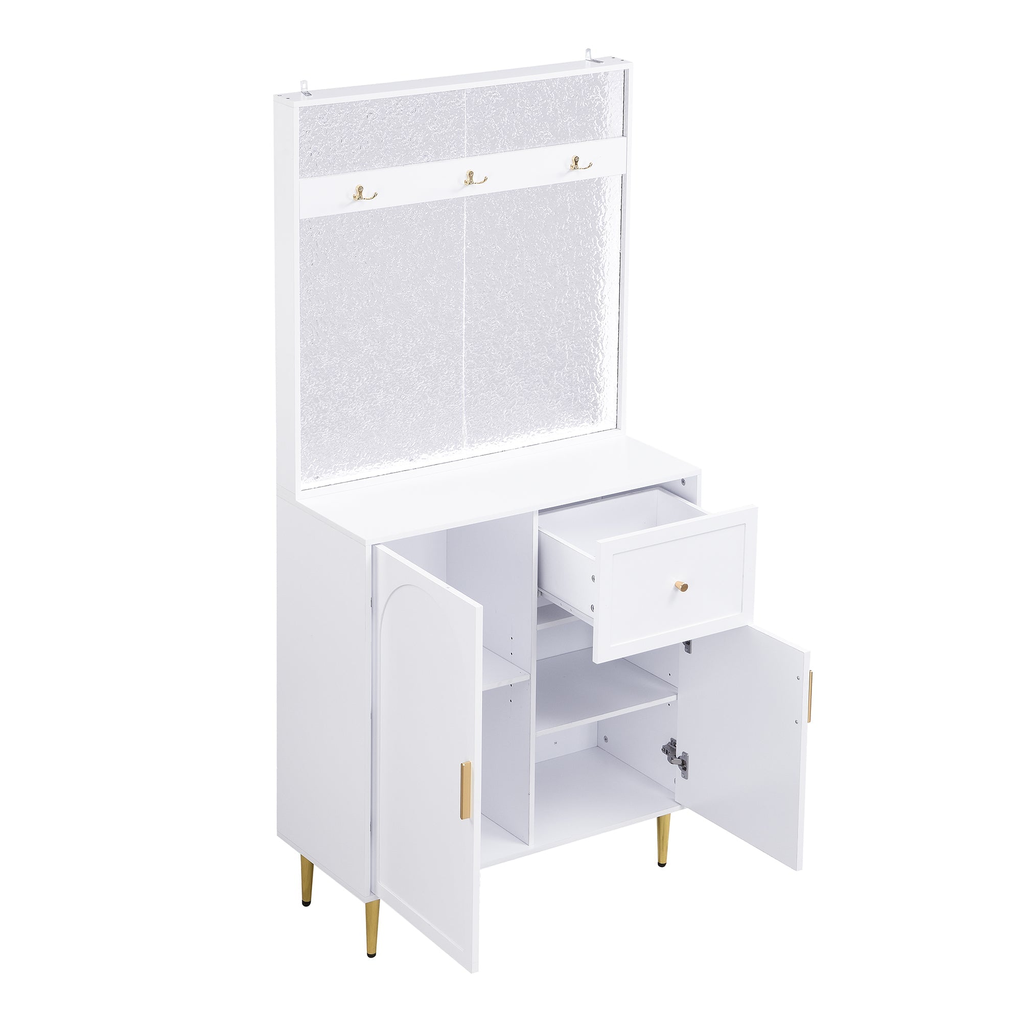 Logidon Kledingkastset Compact Wit MDF 80 x 175,5 x 35 cm
