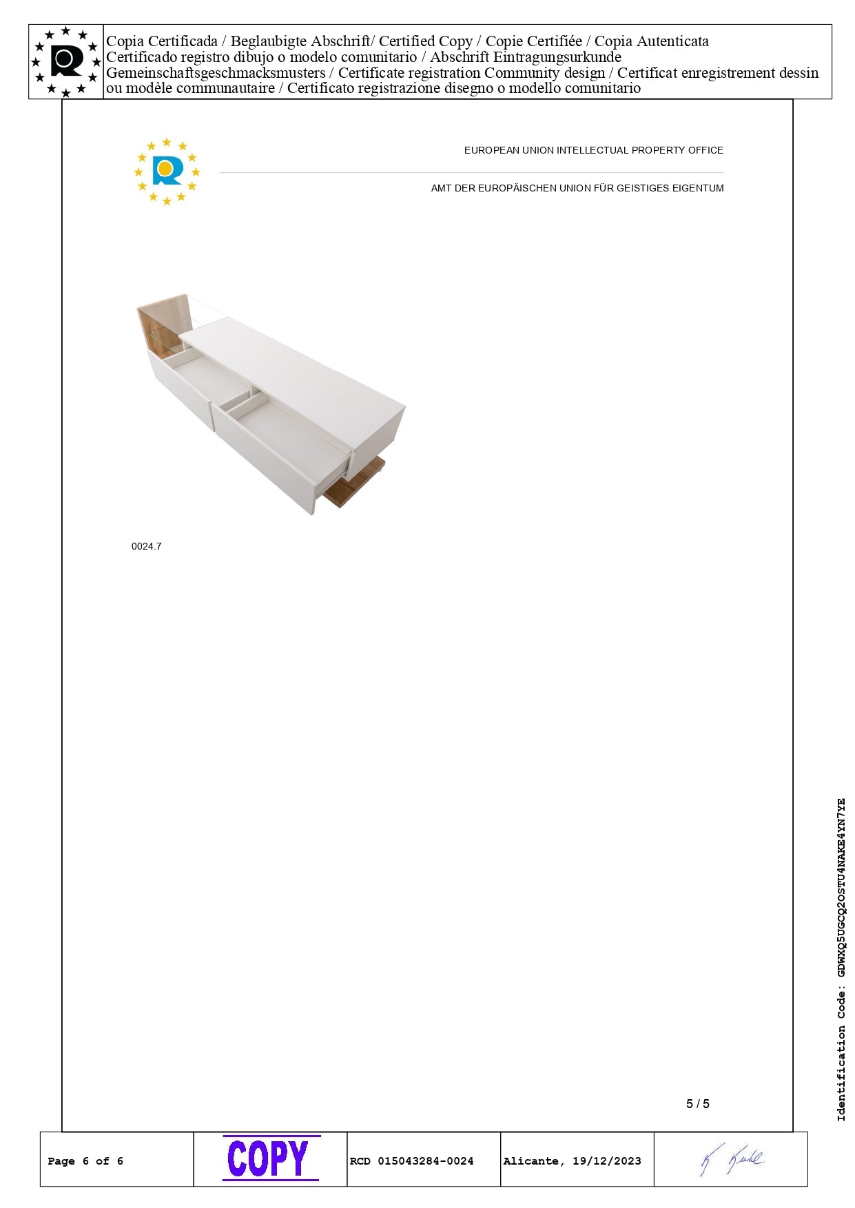Logidon TV-meubel lowboard 170 cm wit houtlook met LED glaspanelen