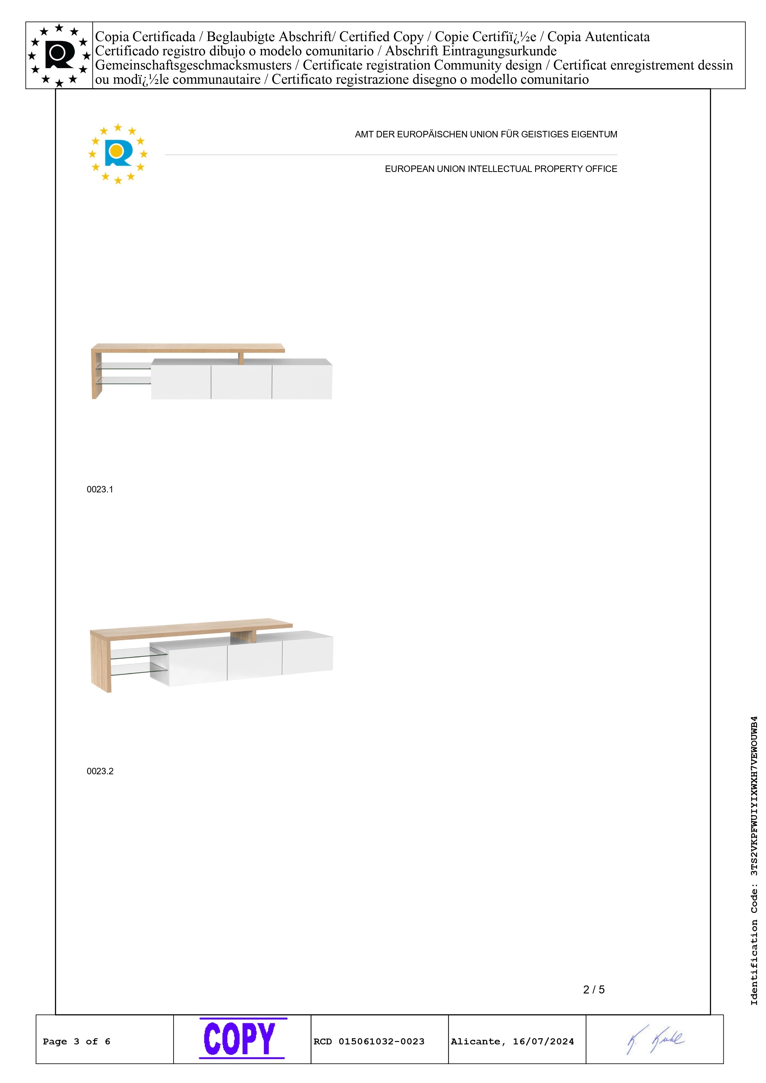Logidon TV-meubel modern design hoogglans wit houtlook LED