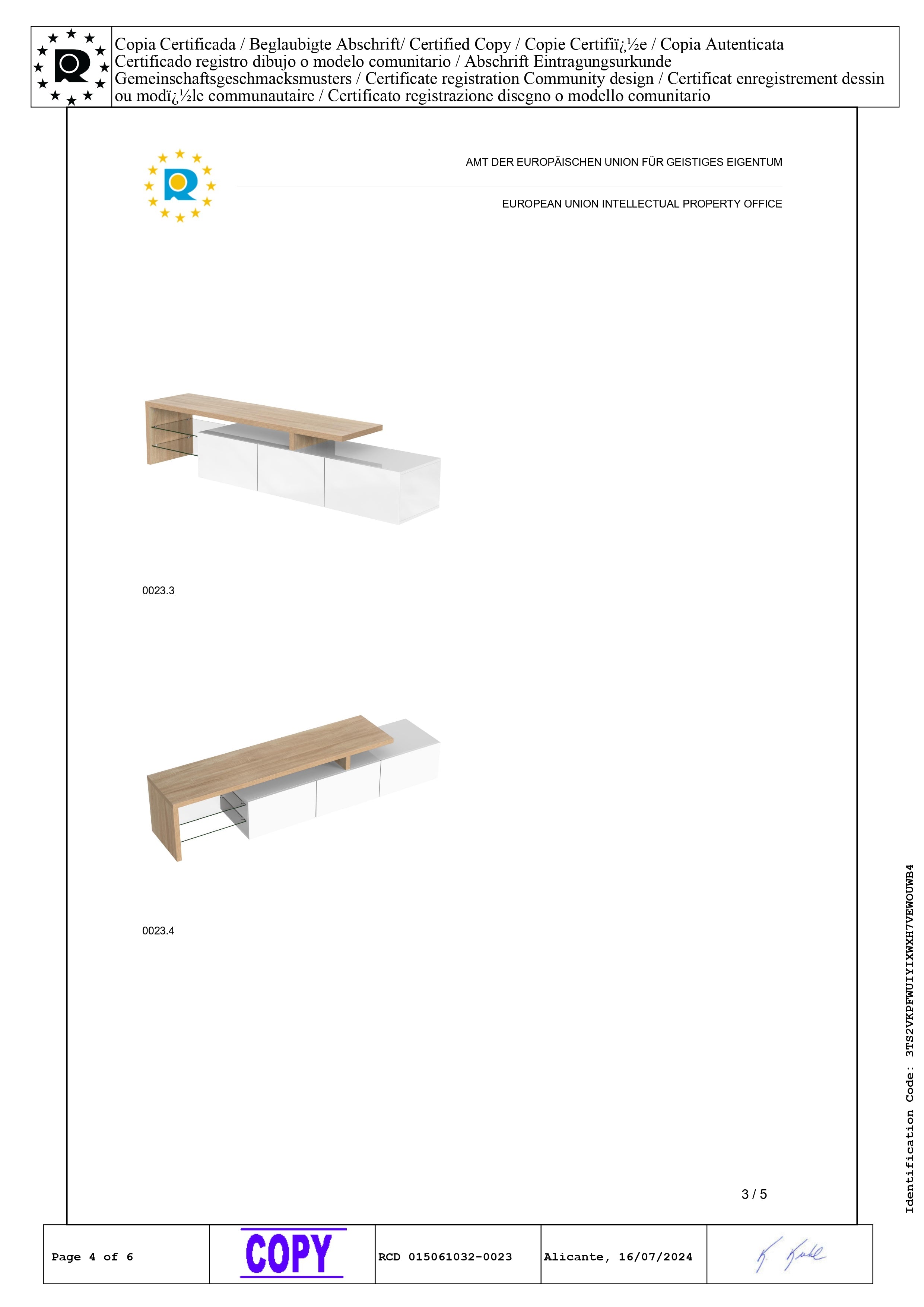 Logidon TV-meubel modern design hoogglans wit houtlook LED