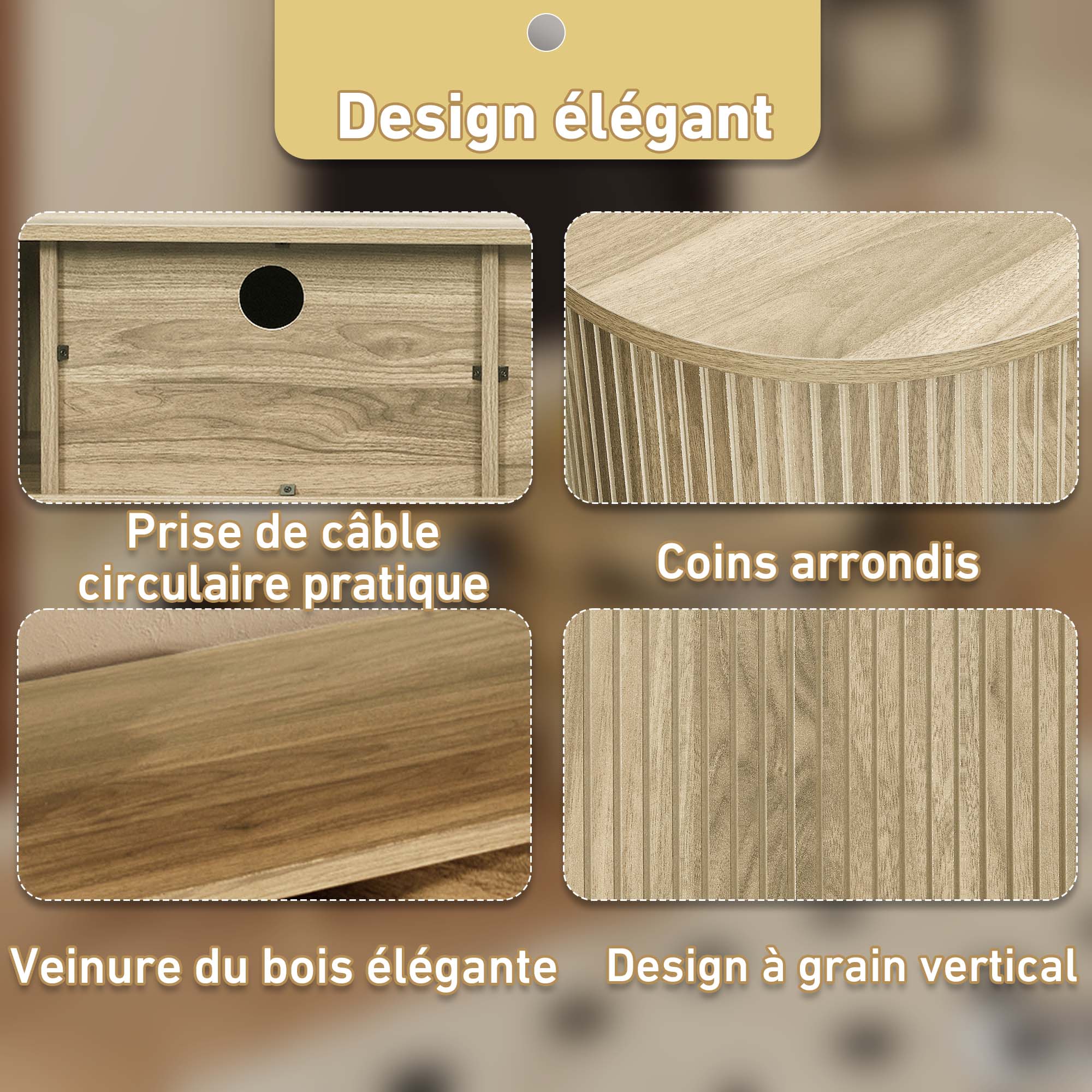 Logidon TV-meubel met schuifdeuren 175 centimeter bruin MDF lowboard