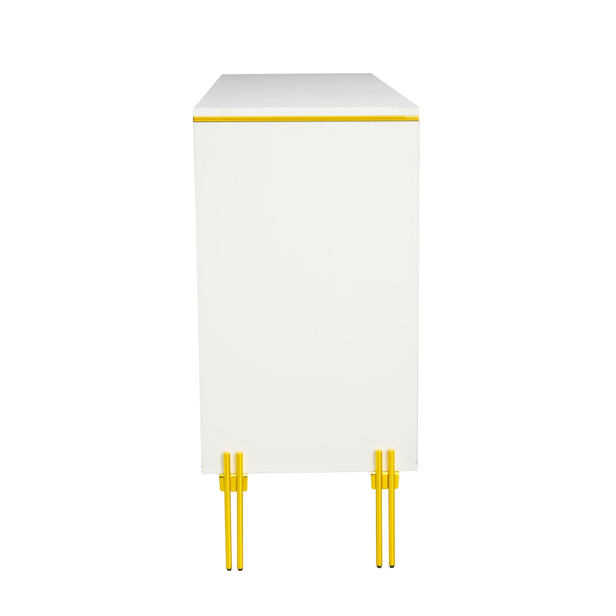 Logidon dressoir wit goud hoogglans 6 lades 120 cm