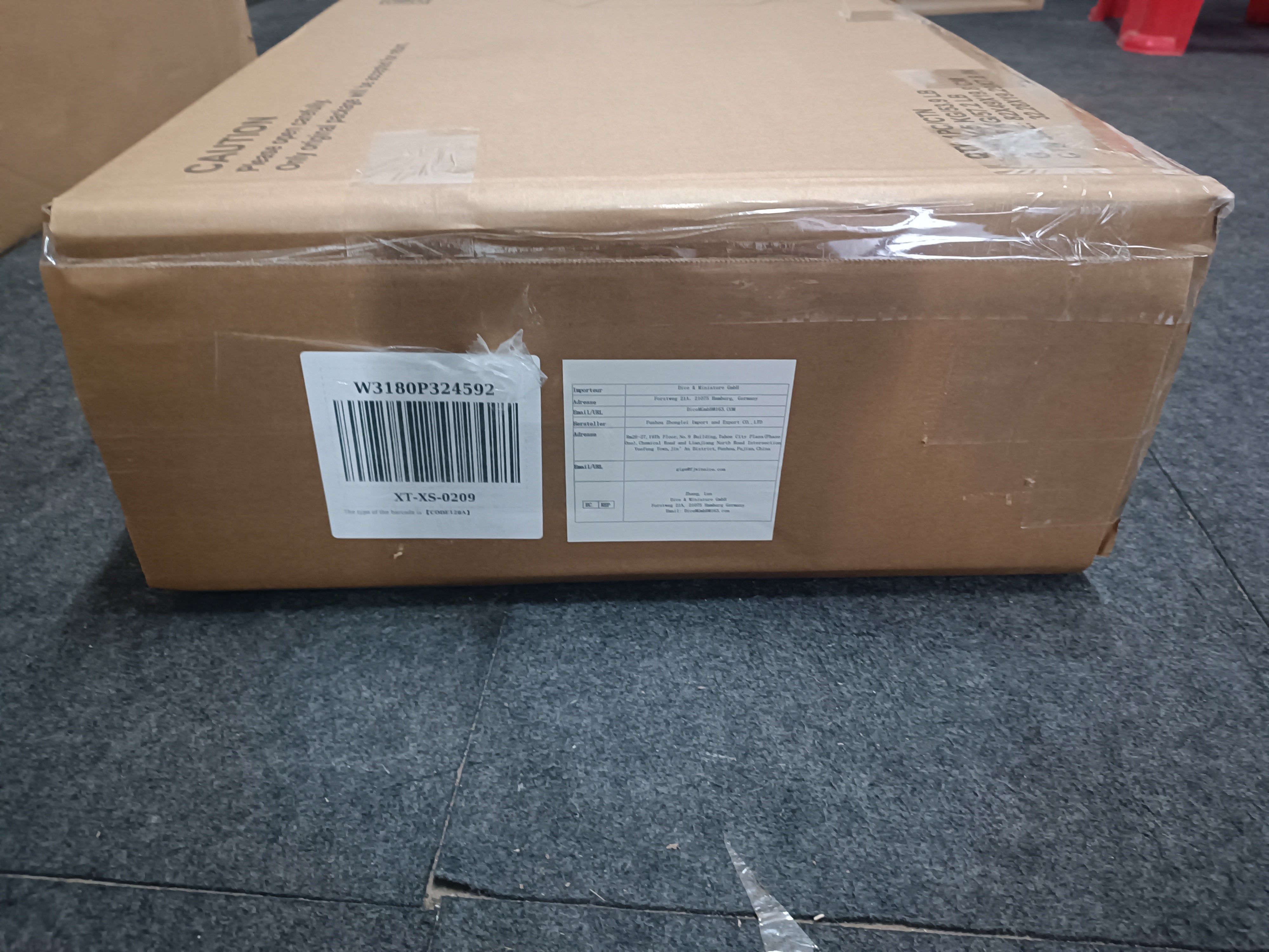 Logidon Notenhouten ladekast 60x40x90 cm met 4 lades