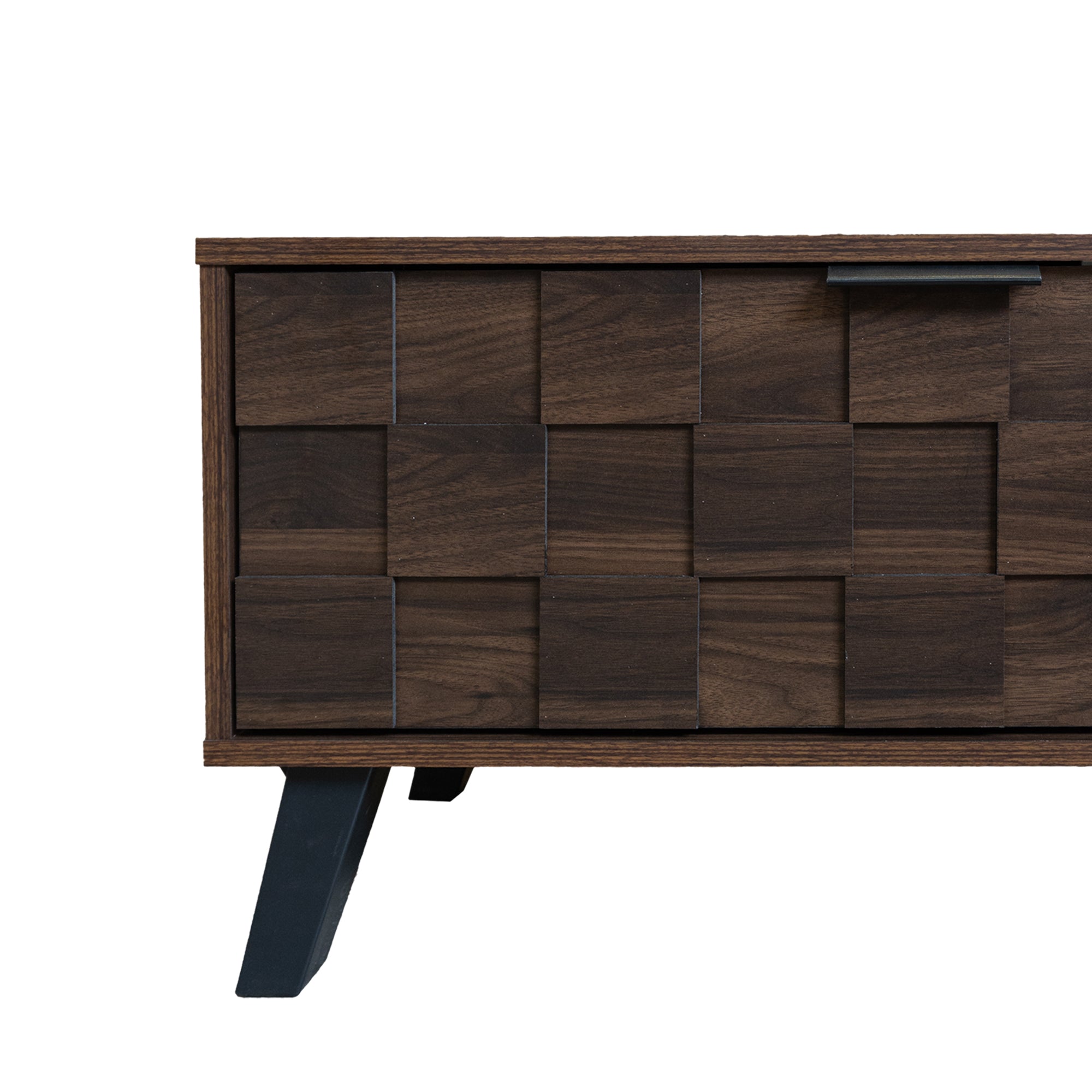 Logidon TV-meubel bruin 160,5 cm, 2 deuren, 2 open vakken