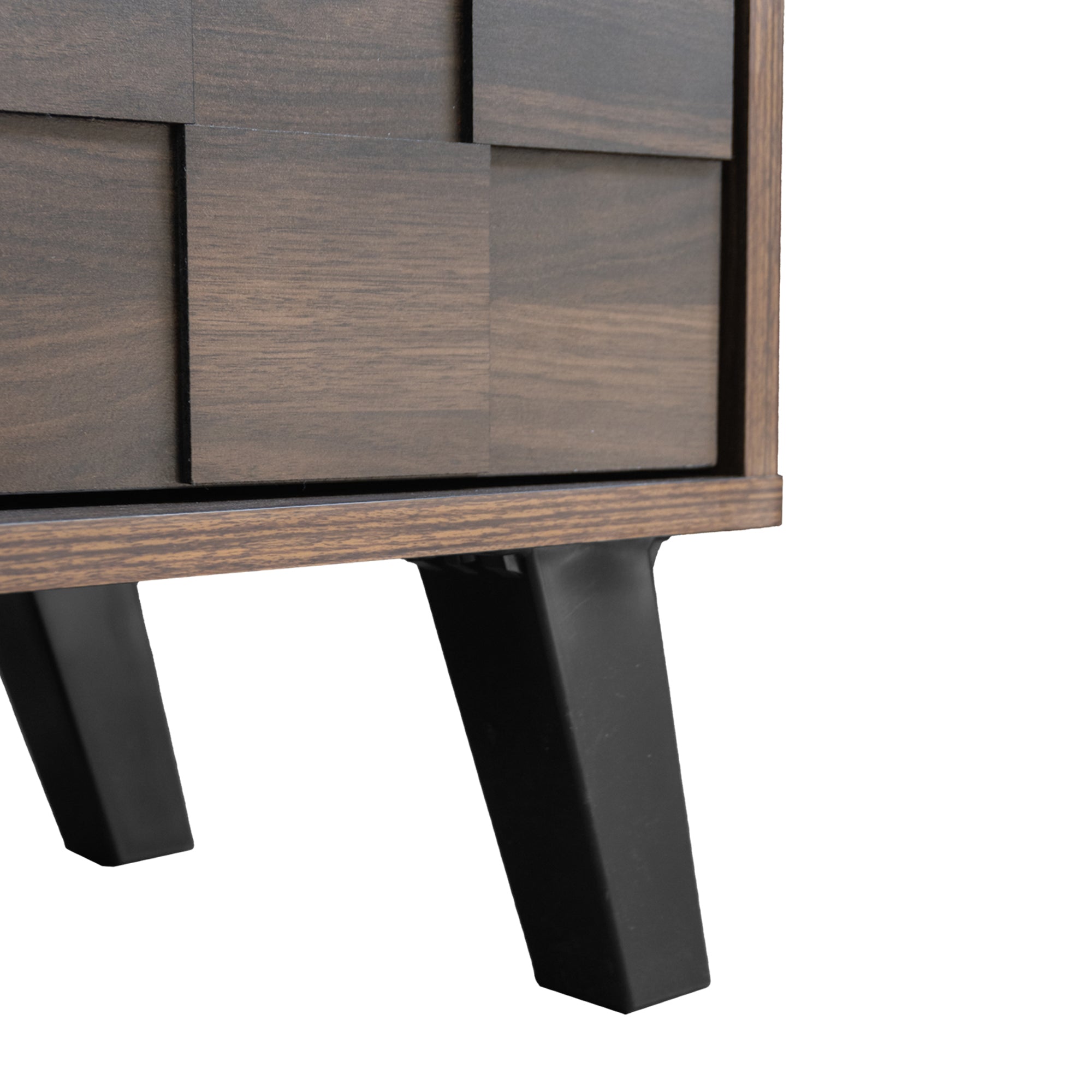 Logidon TV-meubel bruin 160,5 cm, 2 deuren, 2 open vakken