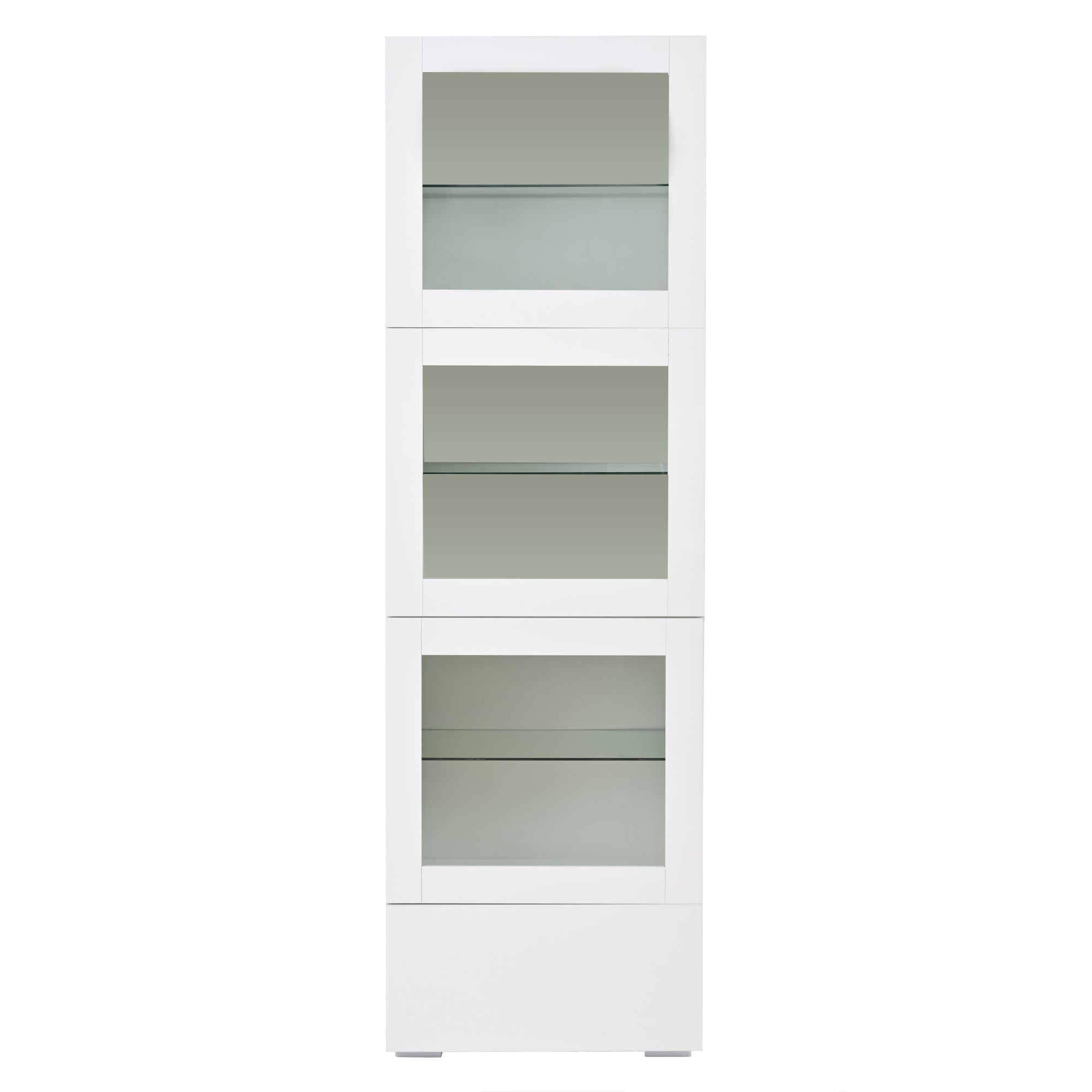 Logidon vitrine 60x40x173 cm wit hoogglans LED verlichting