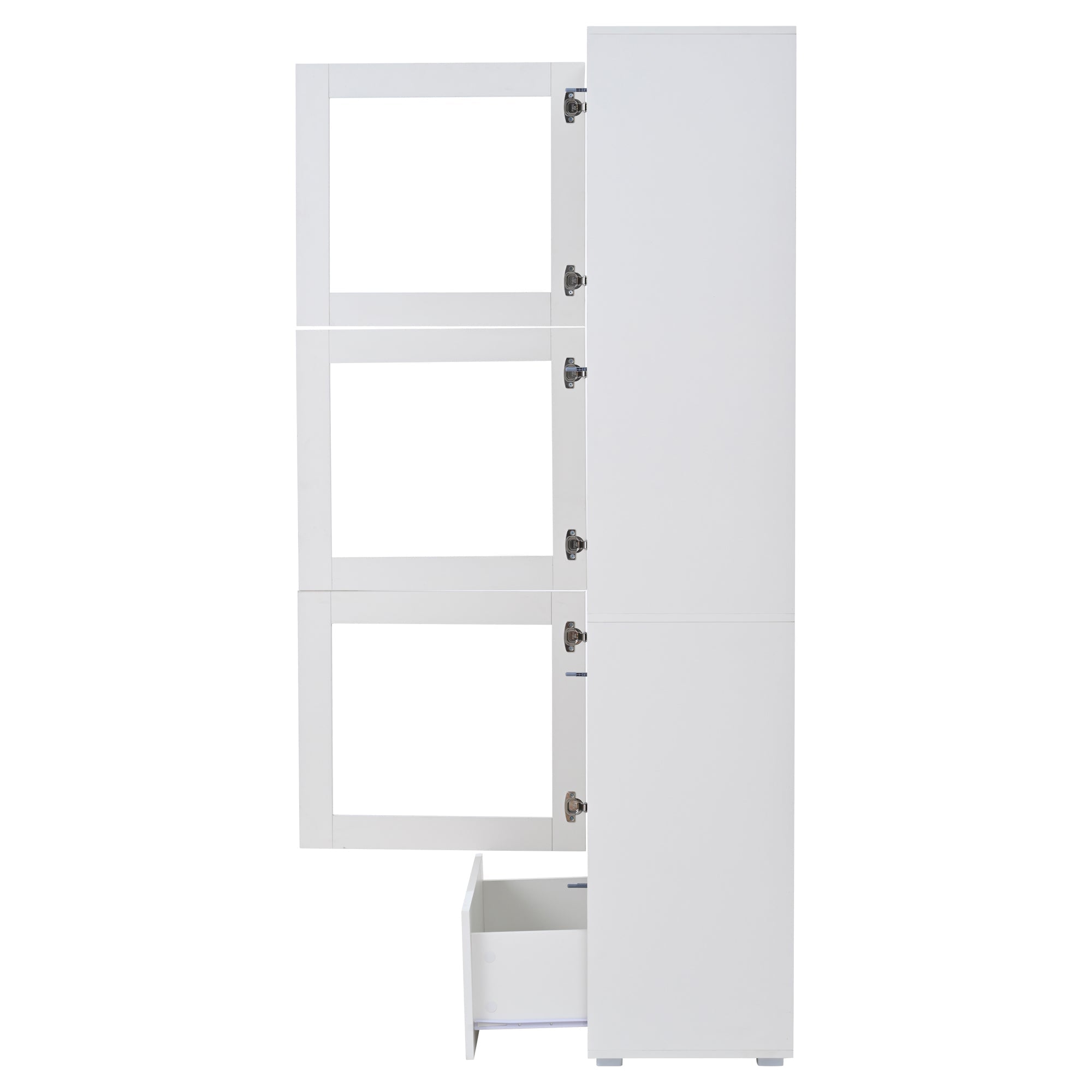 Logidon vitrine 60x40x173 cm wit hoogglans LED verlichting