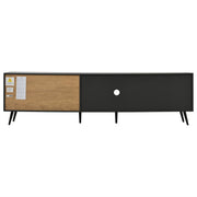 Logidon Elegant TV-meubel 200x40x55,5 cm grijze houtnerf