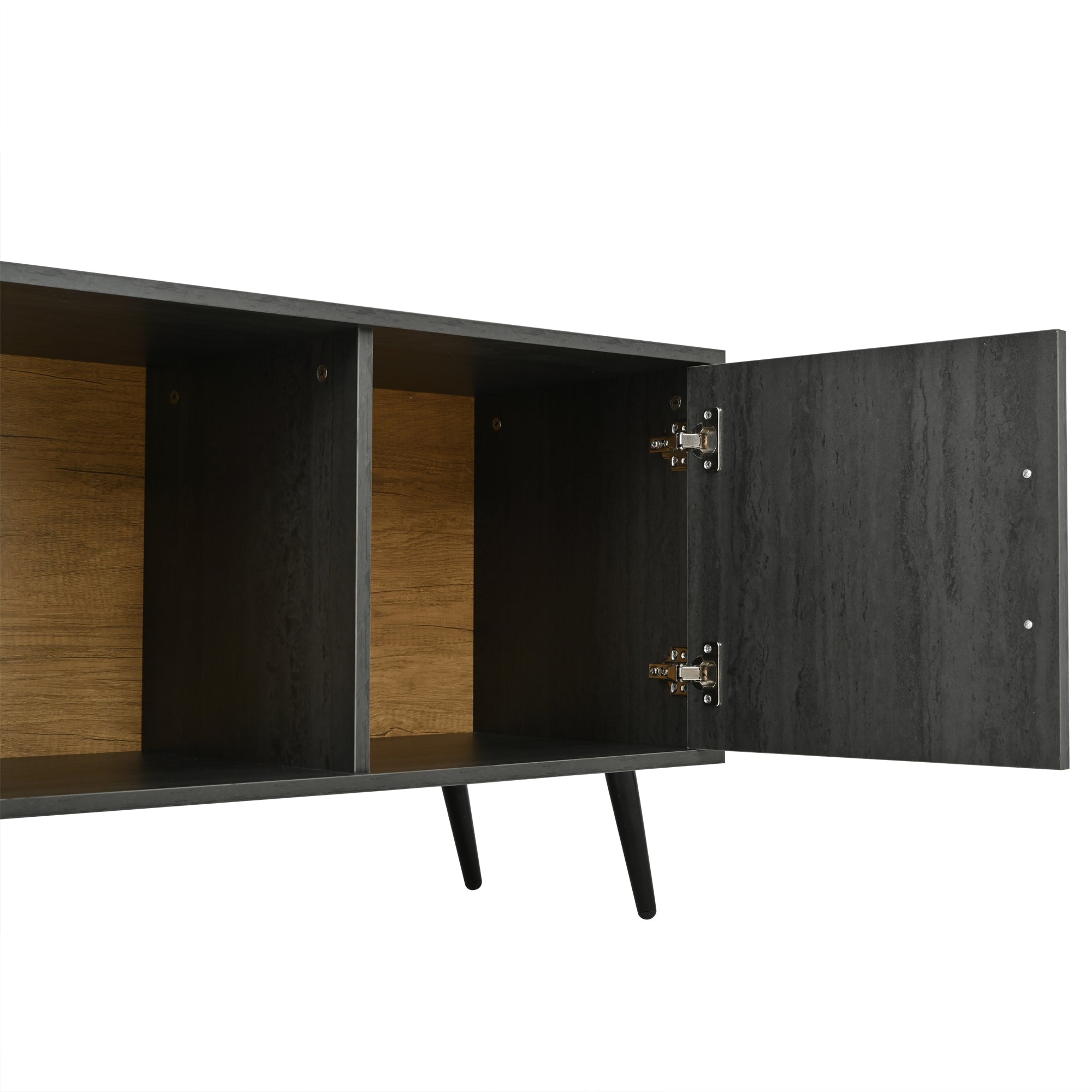 Logidon Elegant TV-meubel 200x40x55,5 cm grijze houtnerf