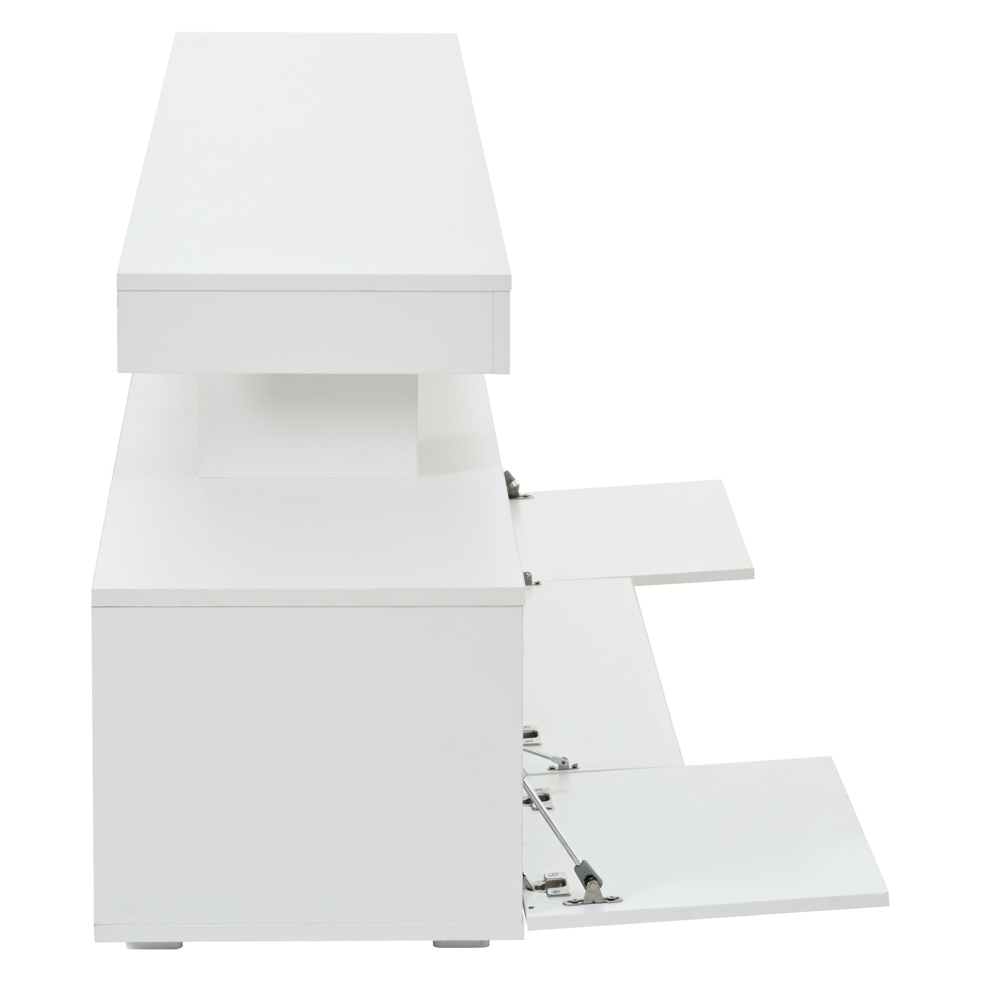 Logidon TV-meubel 192 x 37 x 53 cm witte hoogglans LED-verlichting
