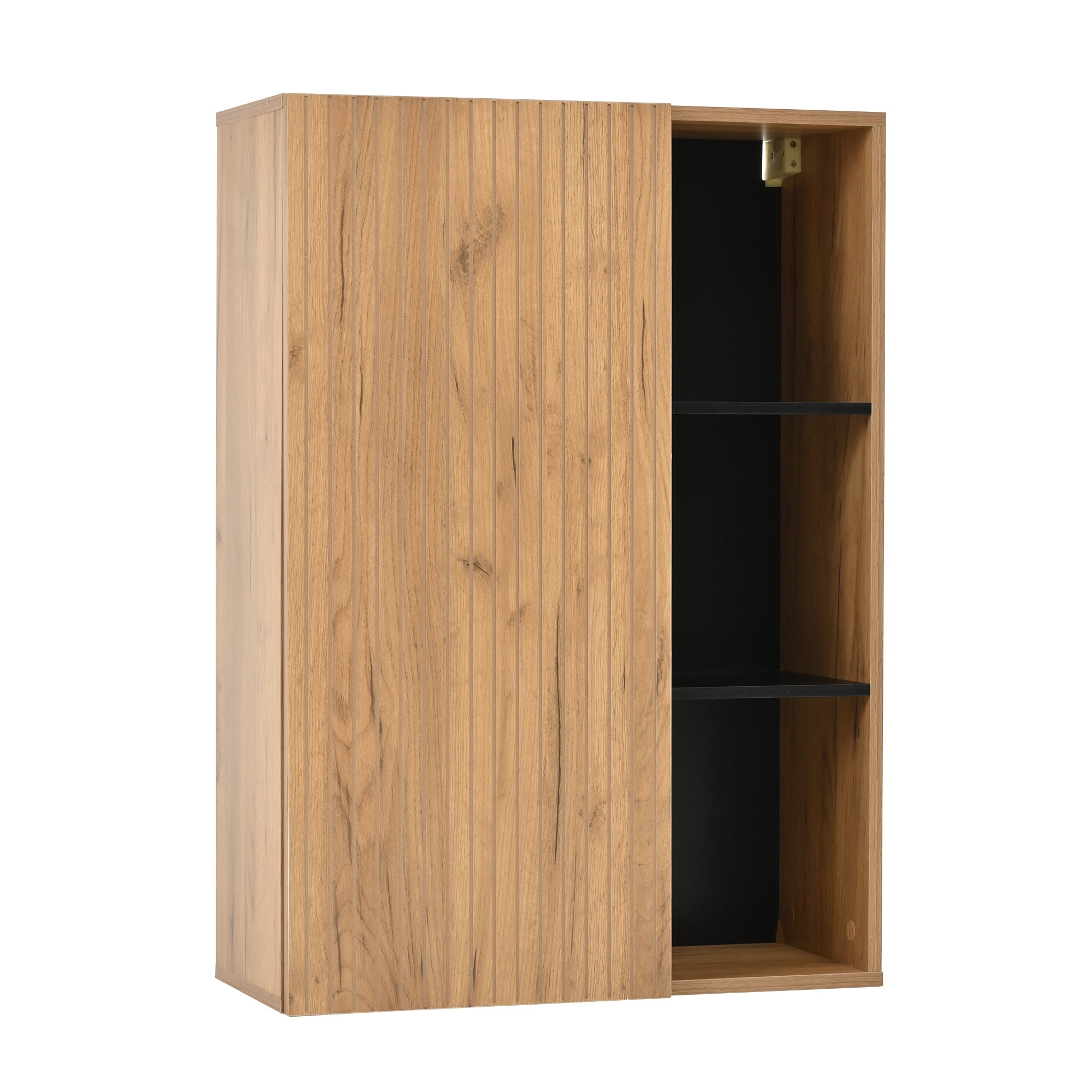 Logidon TV wall unit set display case two parts up to 265 cm oak black