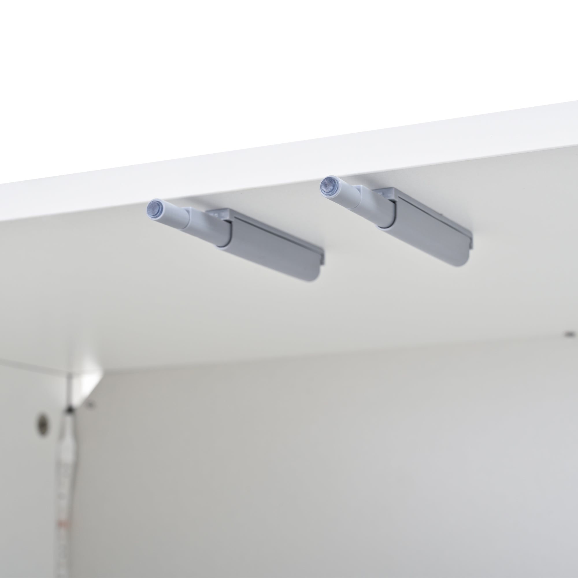Logidon hoogglans vitrinekast 70x40x173 cm wit met LED-verlichting