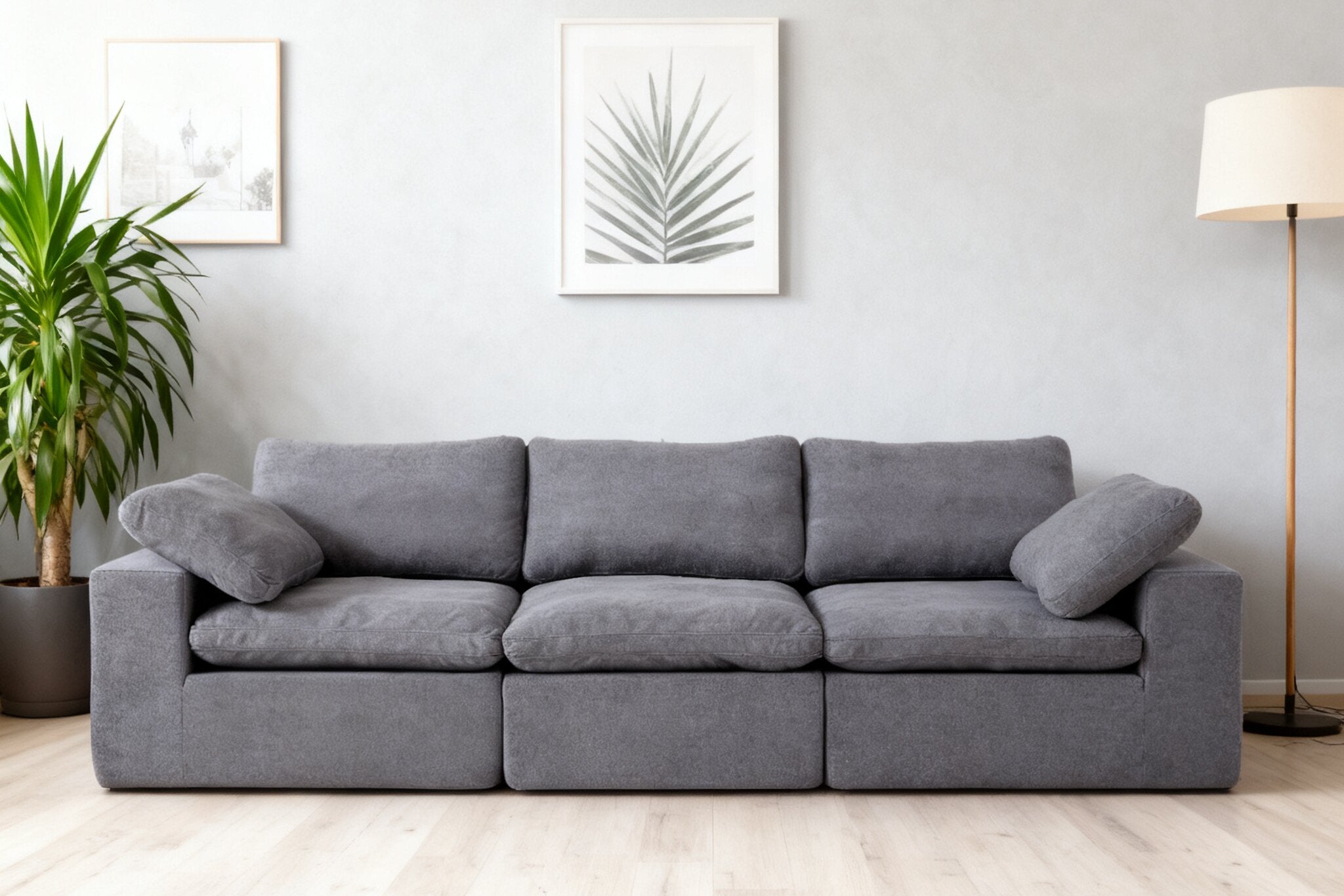 Logidon Cloud Modulaire Bank Grijs Diep Zitkussen