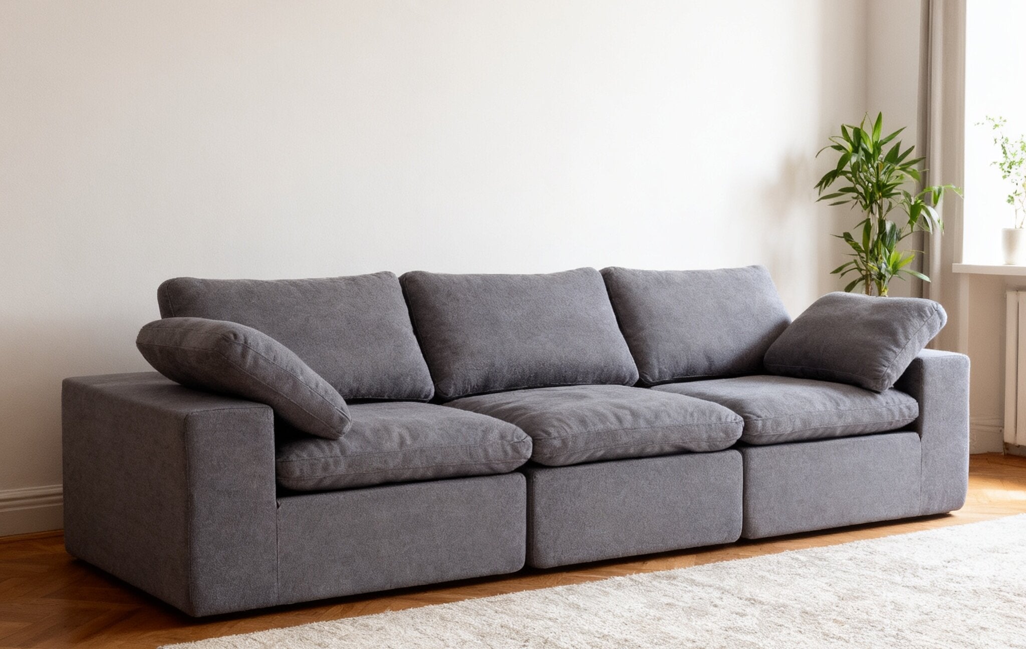 Logidon Cloud Modulaire Bank Grijs Diep Zitkussen