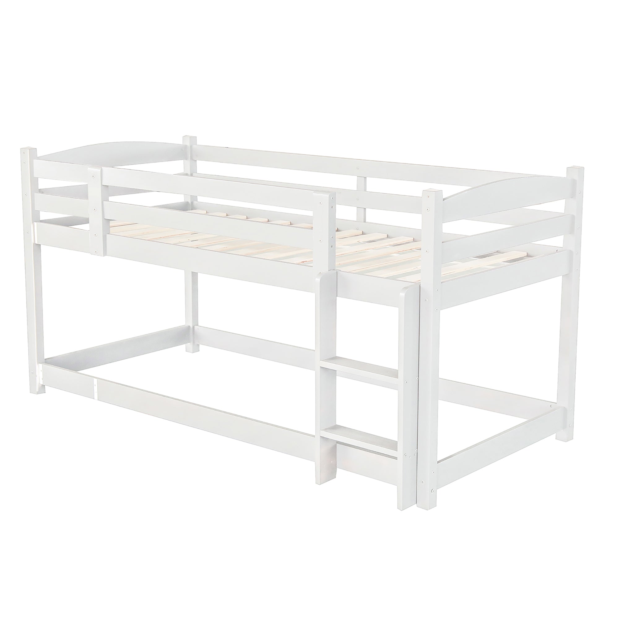 Logidon 3-persoonsstapelbed 90x200 cm wit hout - zonder matras