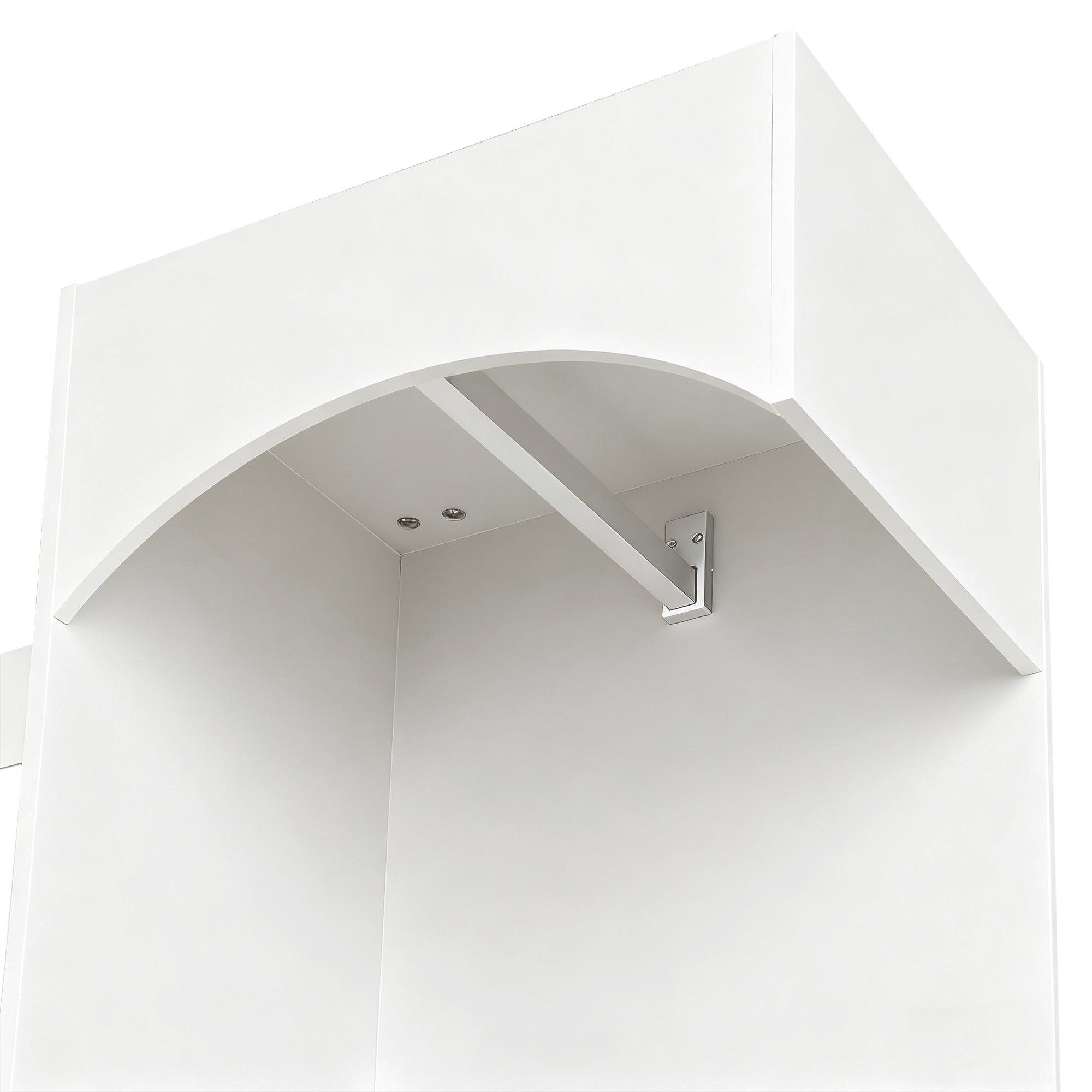 Logidon Moderne Kledingkastcombinatie Met Spiegel Wit 110x33x185 cm