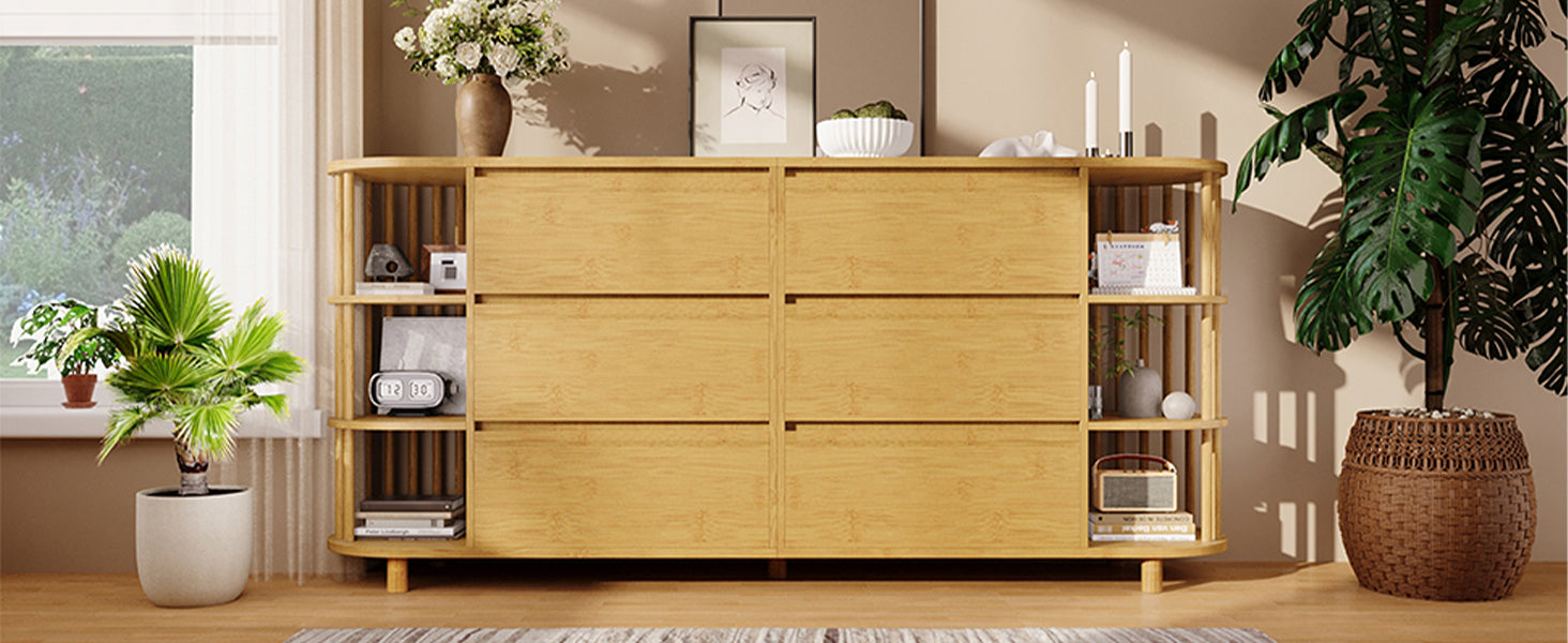 Logidon ladekast 160 cm eiken - Romeins design, 6 laden