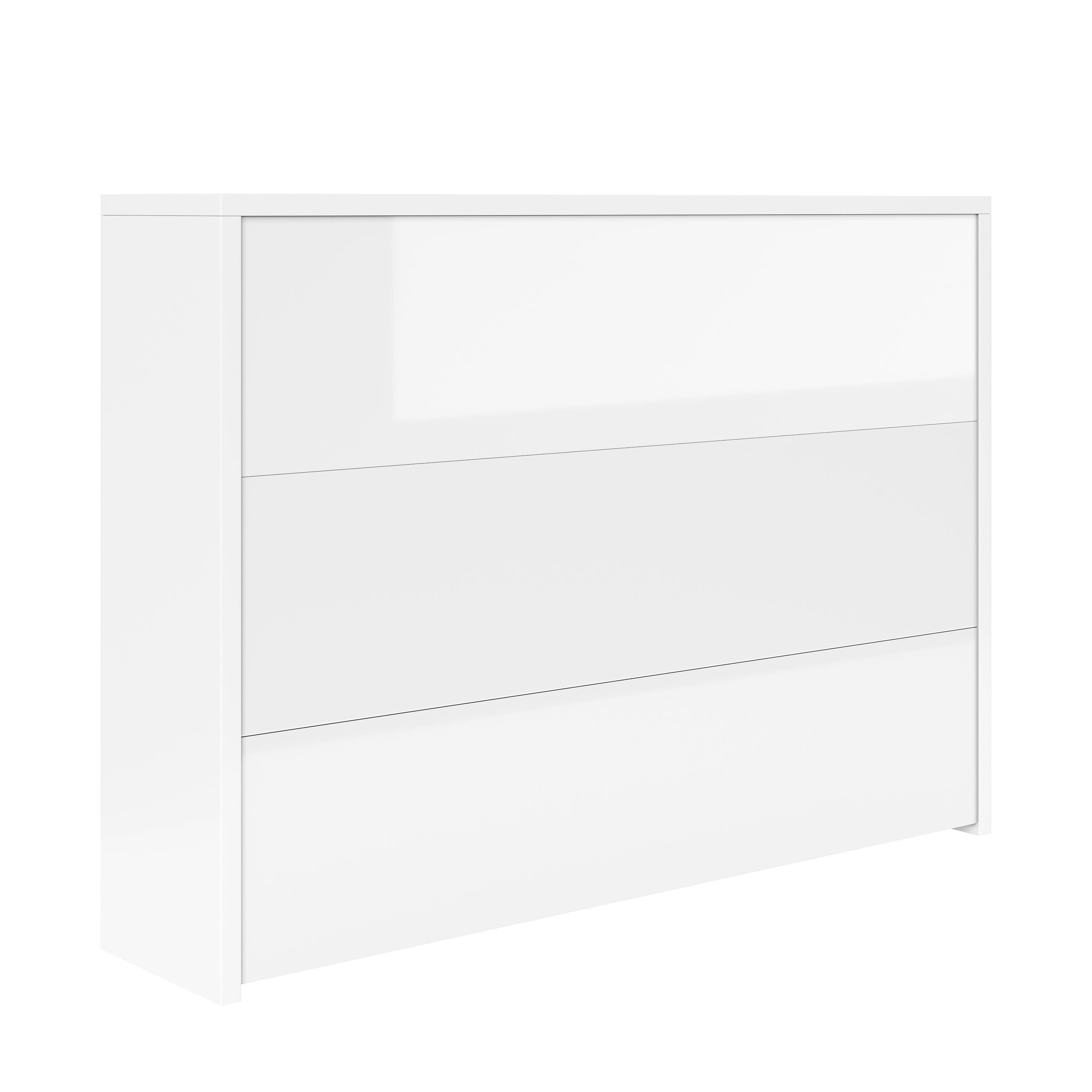 Logidon Opvouwbaar Bureau met Wielen en Draadloze Oplader Wit