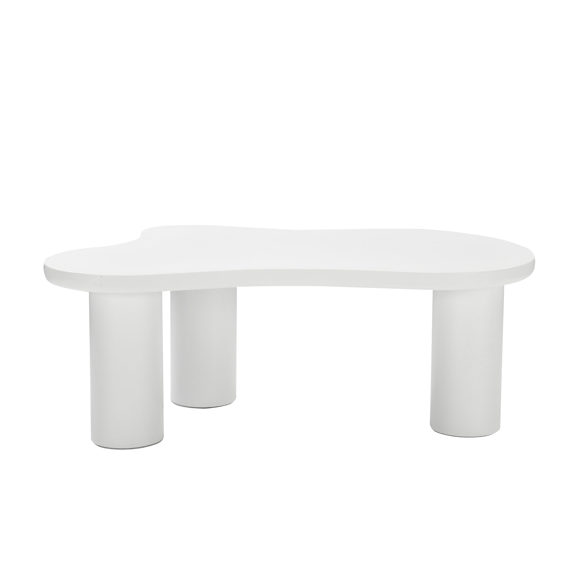 Logidon Wolkvorm salontafel wit MDF blad 107x66 cm