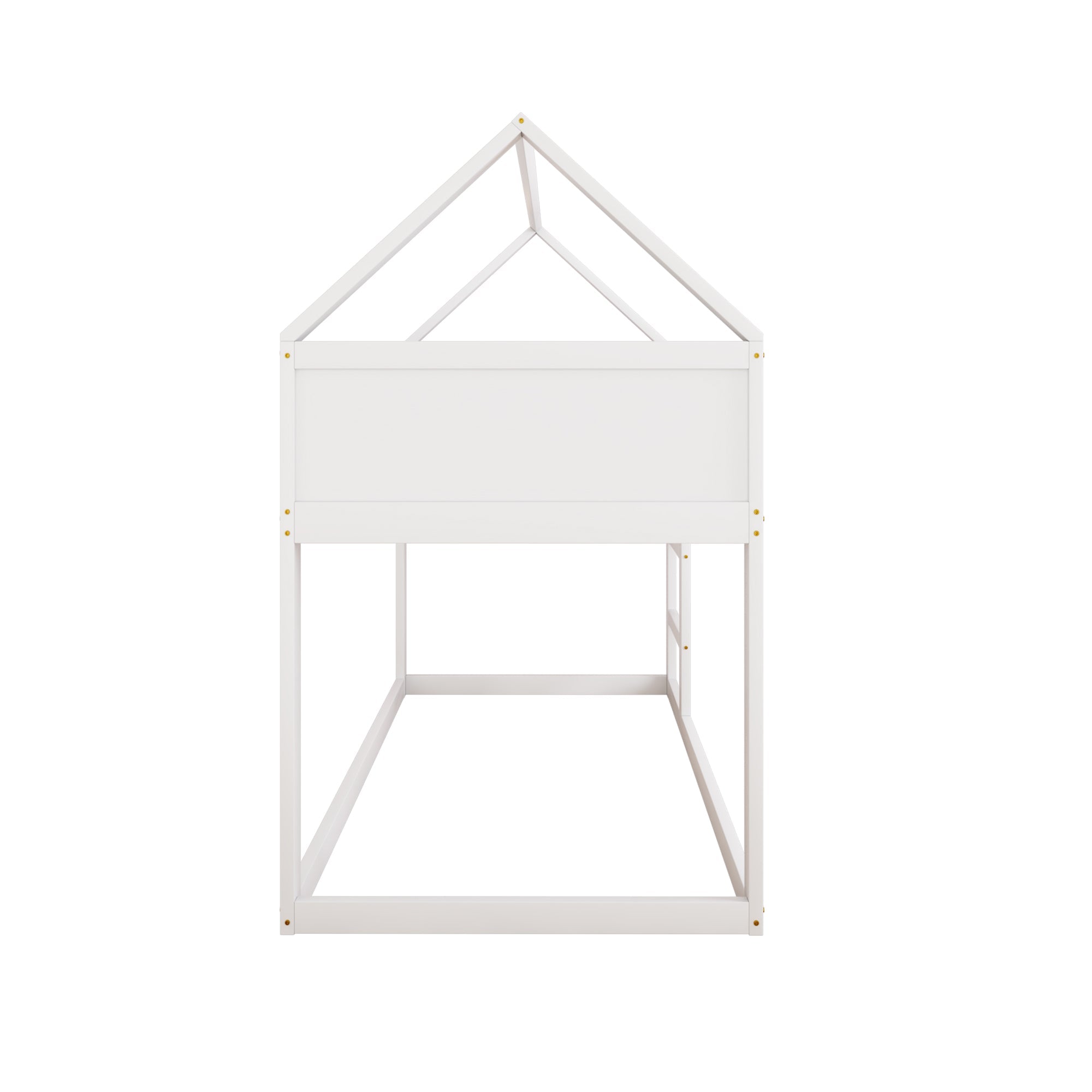 Logidon stapelbed kinderbed 90x200 cm wit met massief houten trap