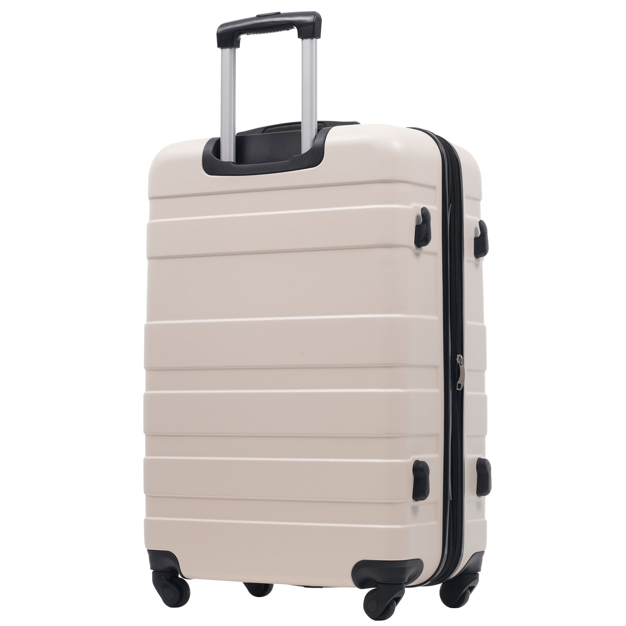 Logidon Hardshell Koffer 28 Inch Beige Zwart 4 Wielen TSA