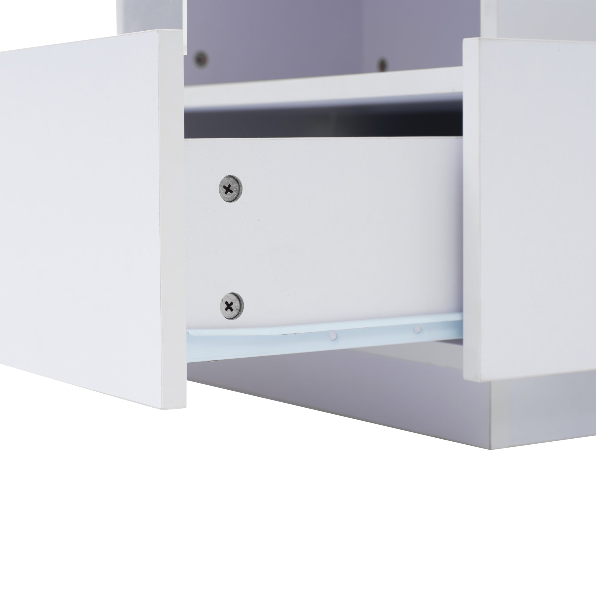 Logidon witte hoogglans salontafel 70x70x41 cm met LED-verlichting
