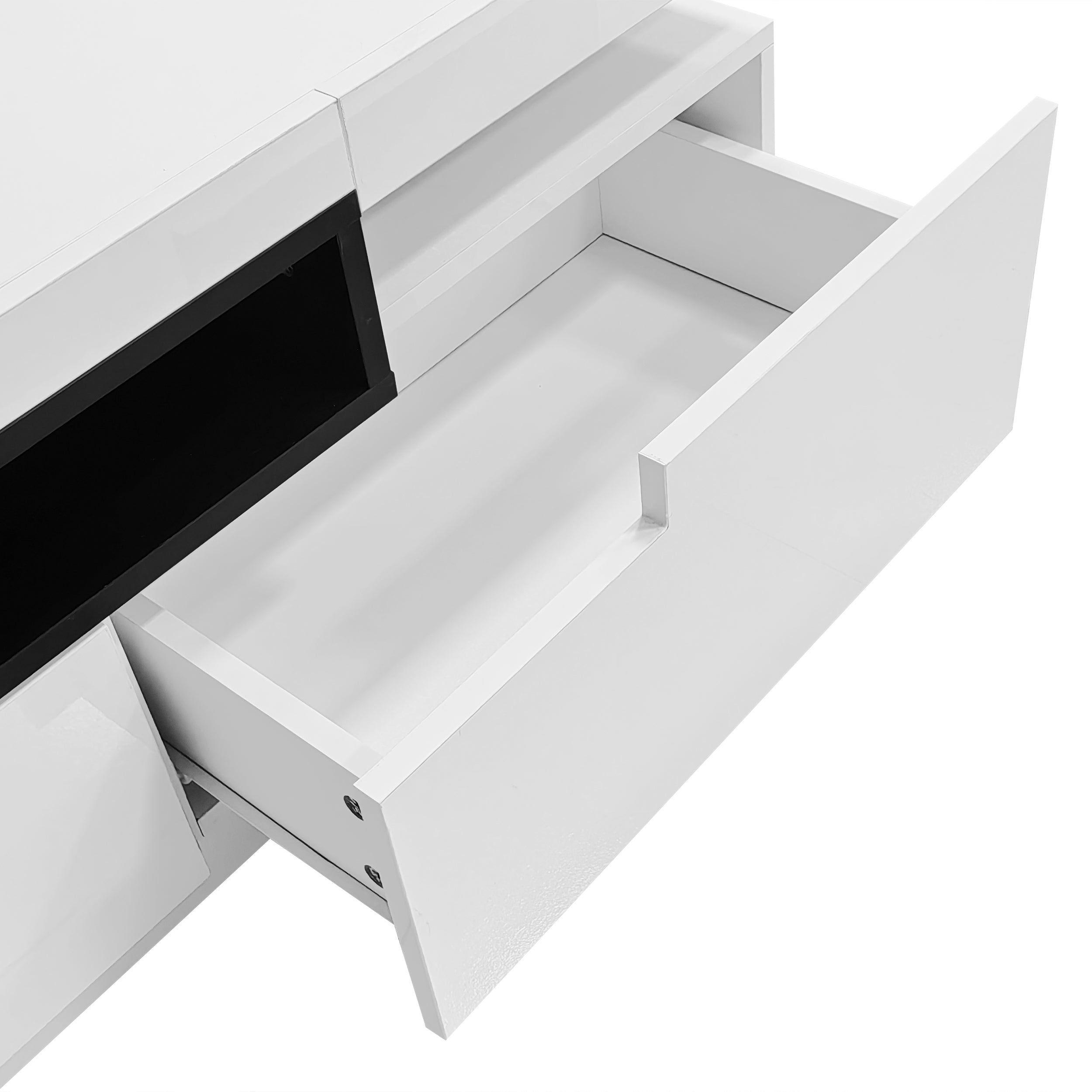 Logidon Elegant hoogglans TV-meubel wit 160x39x42cm met LED