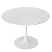 Logidon Ronde Eettafel 120 cm Wit Vierdelig patchwork tafelblad