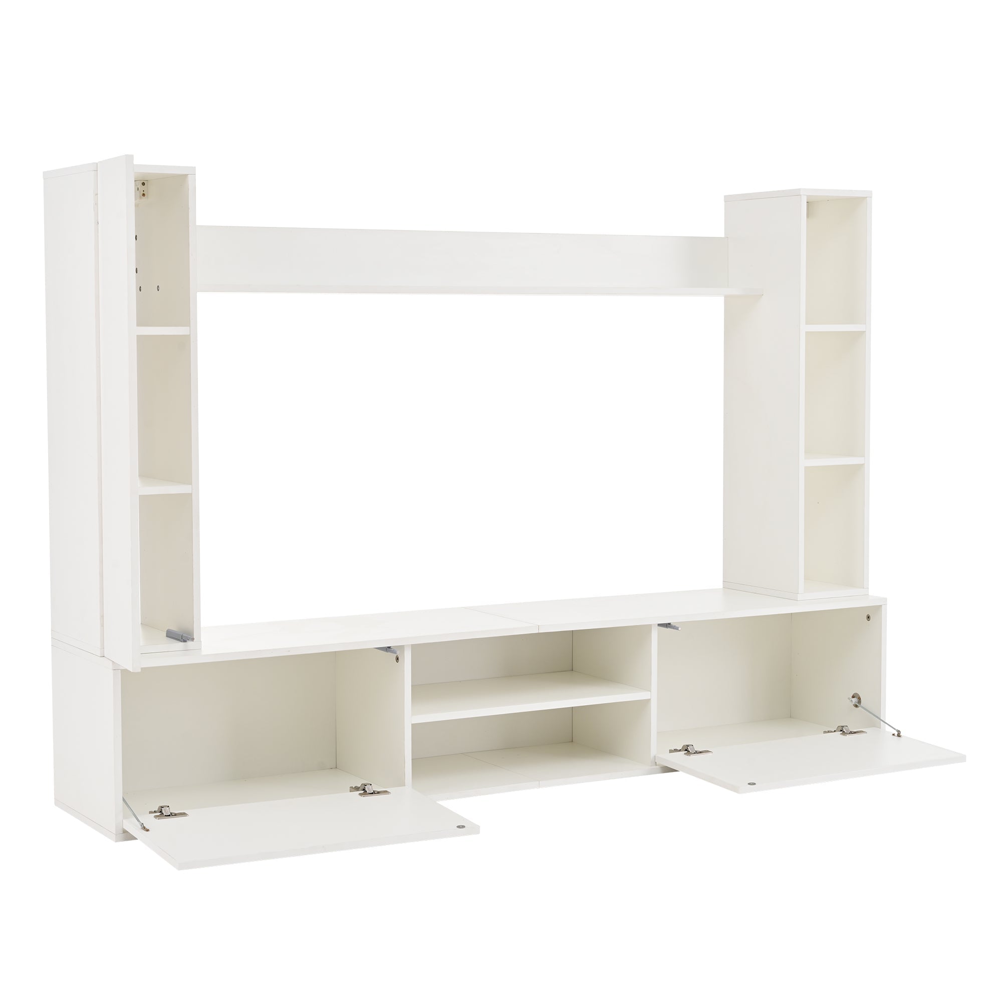 Logidon TV wandmeubel wit 180x35x33,5 cm compleet 4 delen