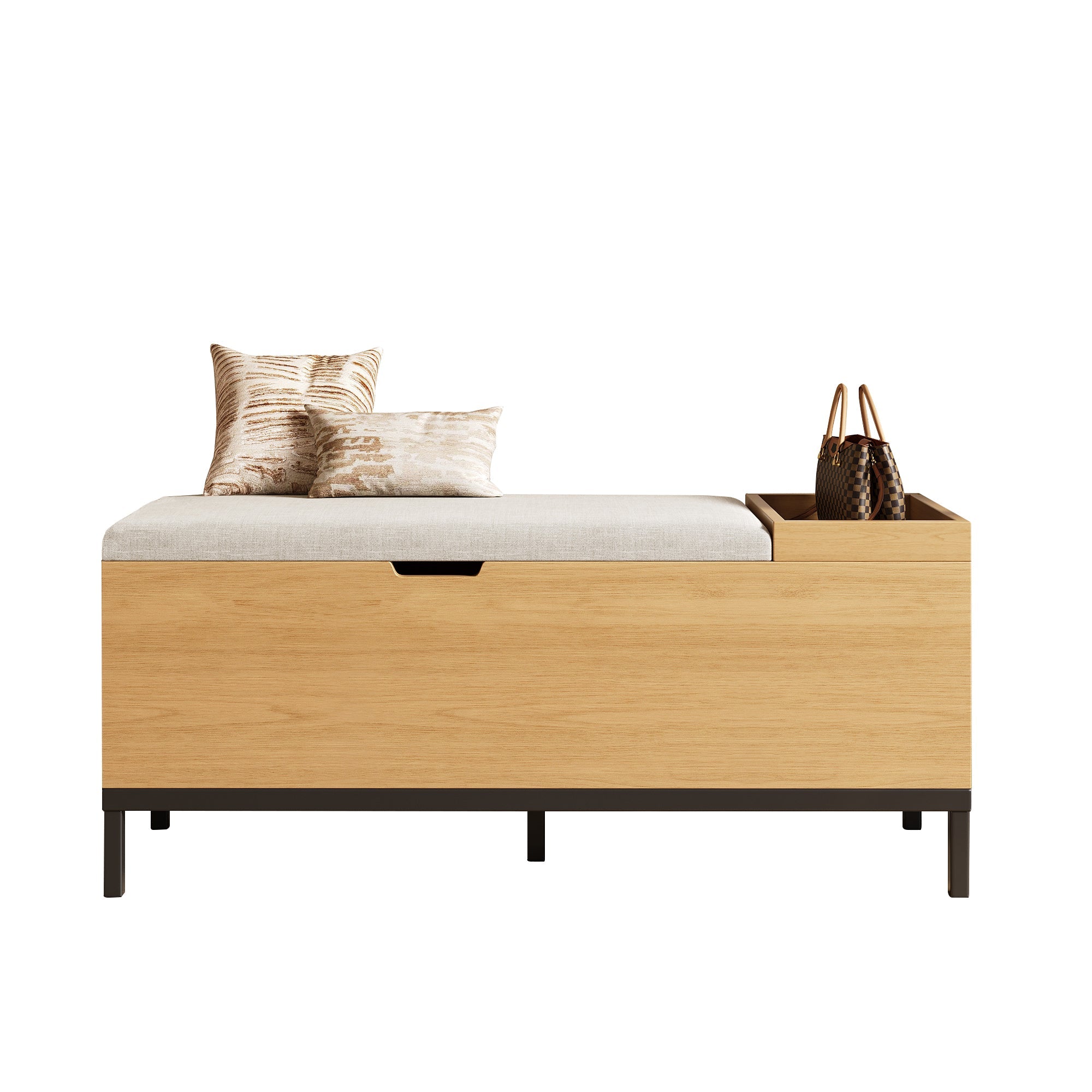 Logidon schoenenbank opbergbank naturel 115 x 40 x 49,5 cm