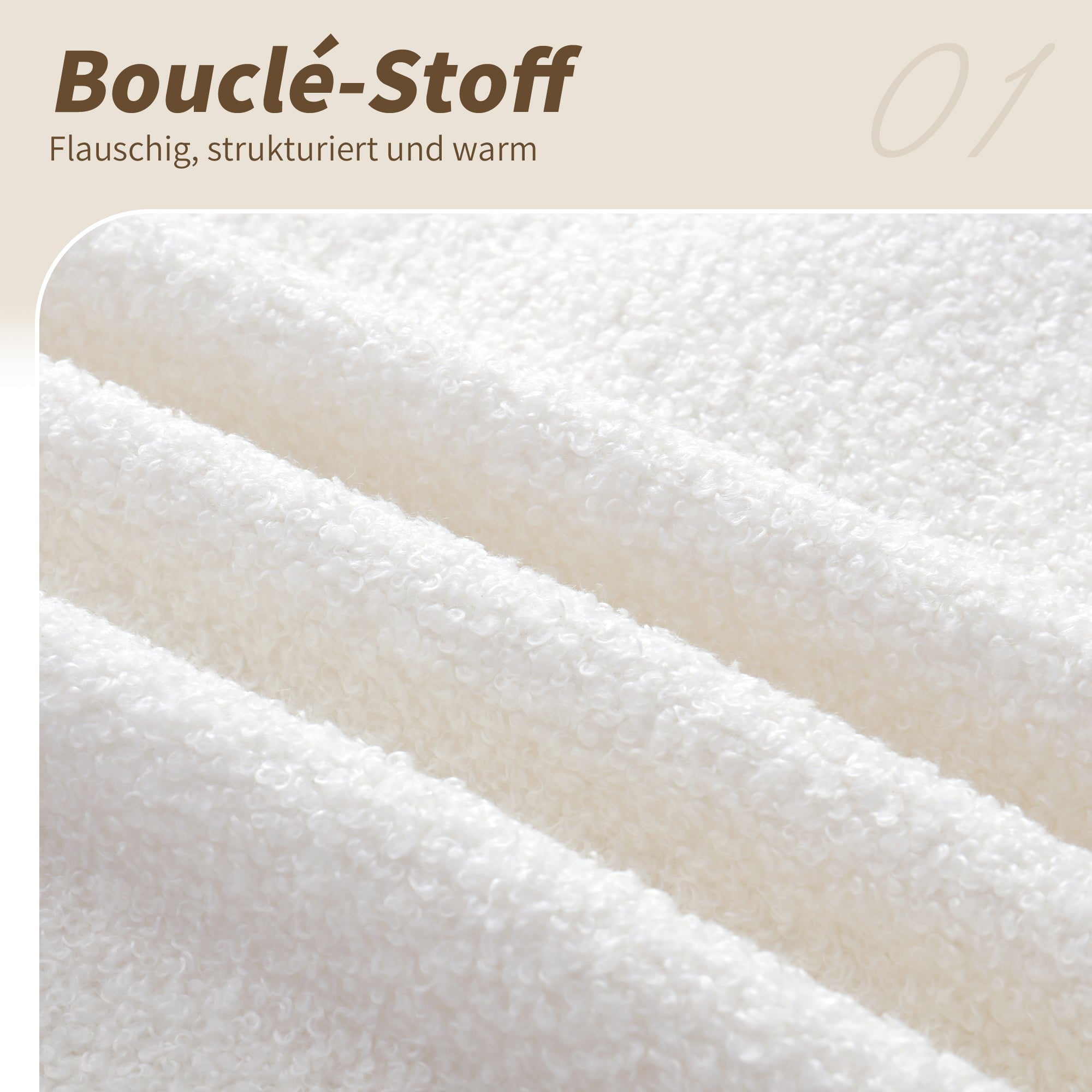 Logidon kinderbed 90x200 beige bouclé hoofdbord lattenbodem