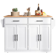 Logidon serving trolley with folding table top white 120x71x91 cm