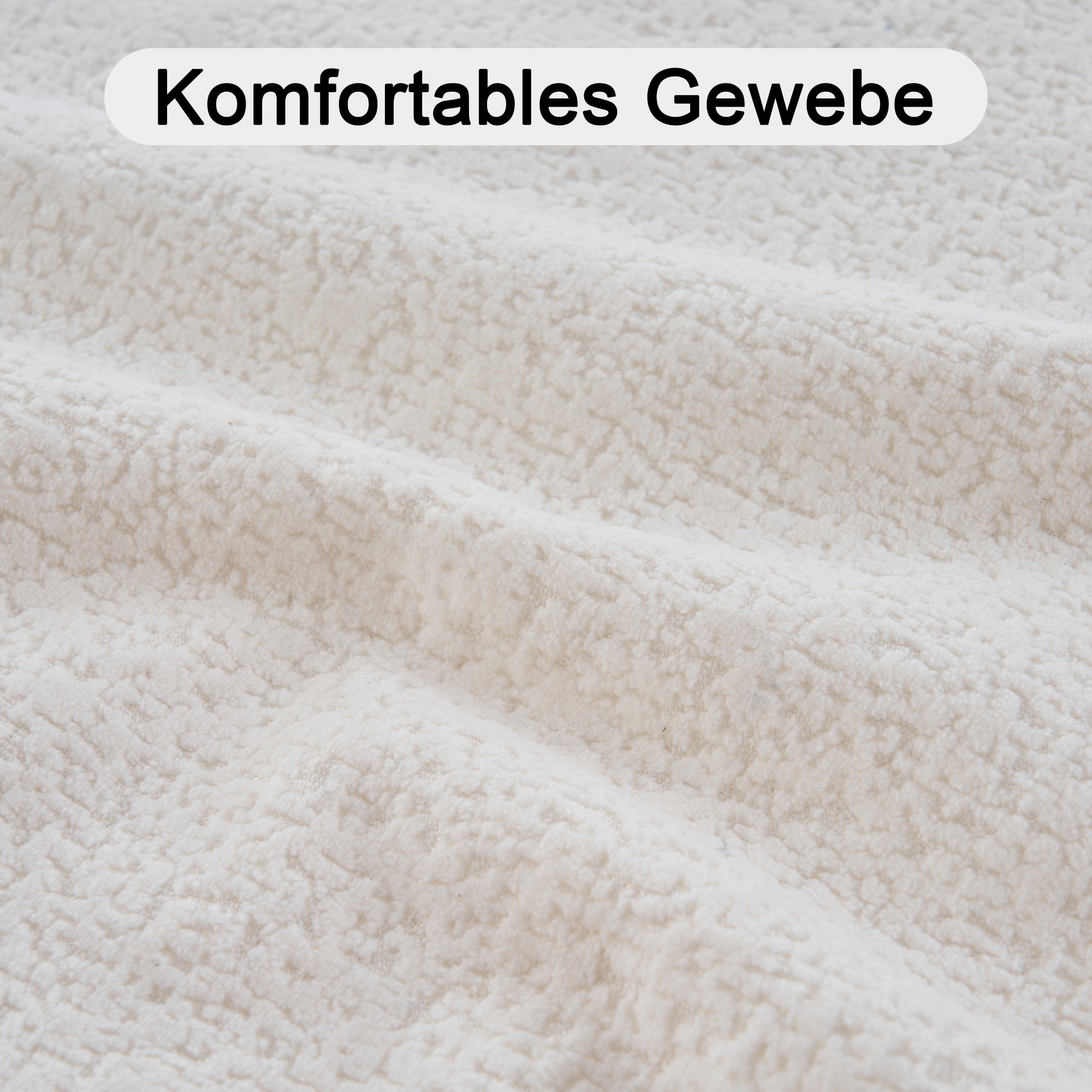 Logidon Modulaire Cloud Sofa 5-zits fluwelen wit fluweel, geen montage