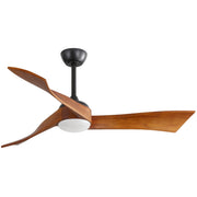 Logidon plafondventilator 52 inch zwart stille gelijkstroommotor afstandsbediening
