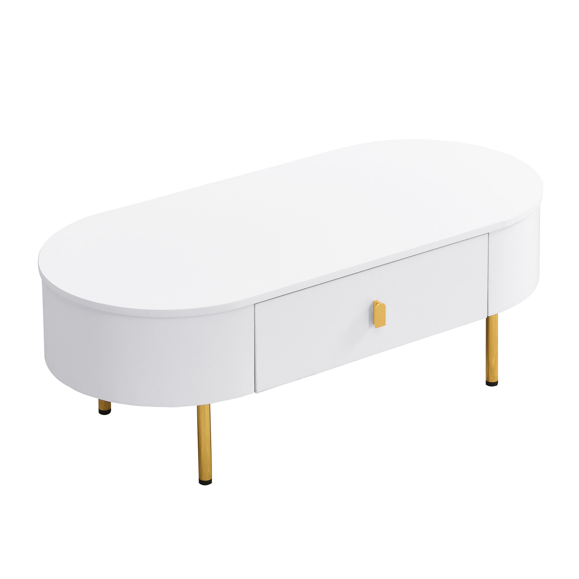 Logidon luxe tv-meubelset wit met lades en salontafel