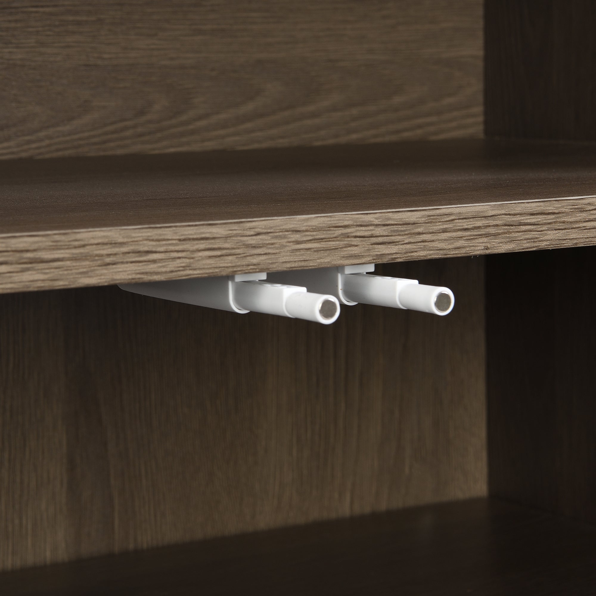 Logidon Schoenenbank Grijs Met Gewatteerde Zitting Verstelbare Planken 140x35x110 cm