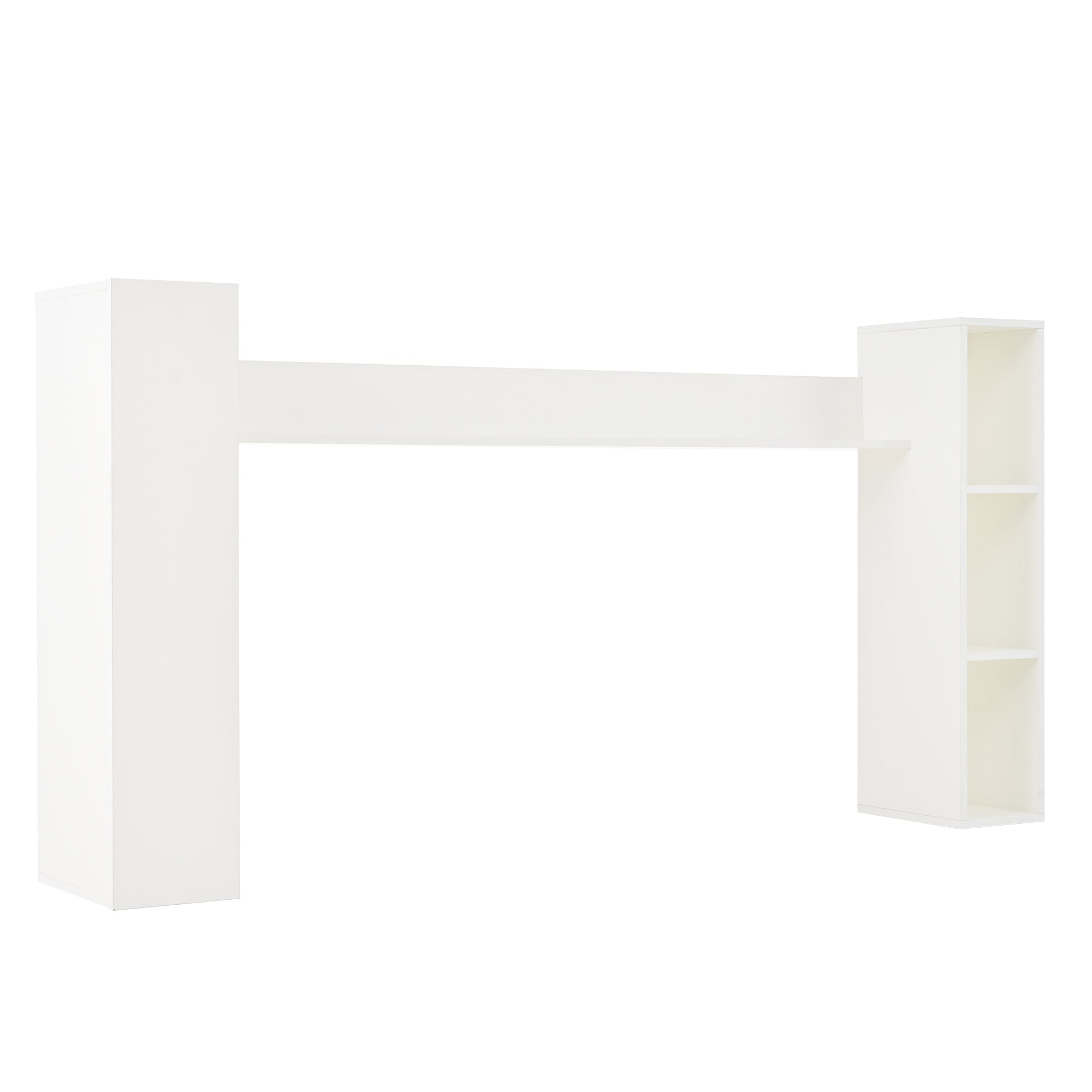 Logidon TV wandmeubel wit 180x35x33,5 cm compleet 4 delen