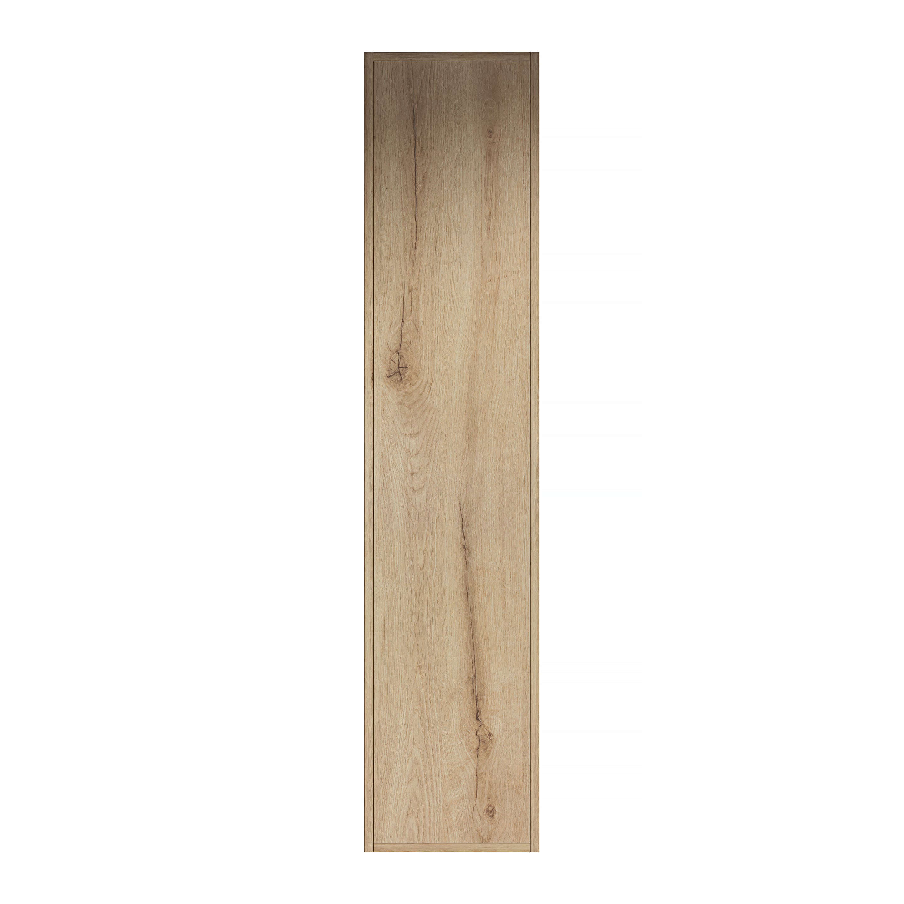 Logidon 160 cm hoge badkamerwandkast 2 deuren wit eiken look